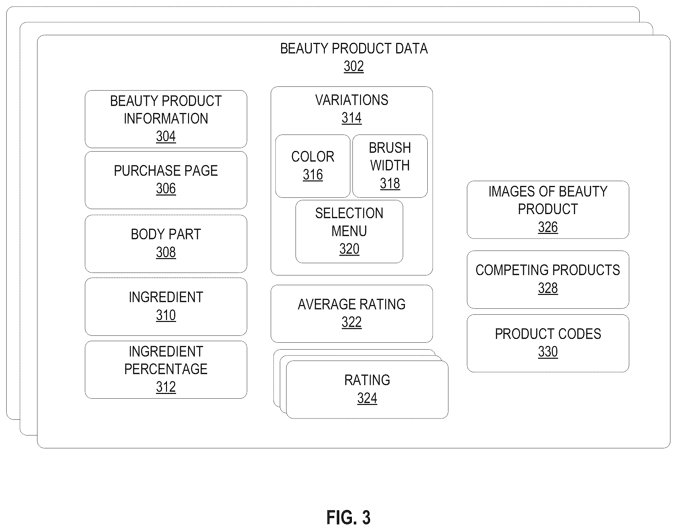 Patent US12488551 Figure 3 – Augmented reality beauty product tutorials