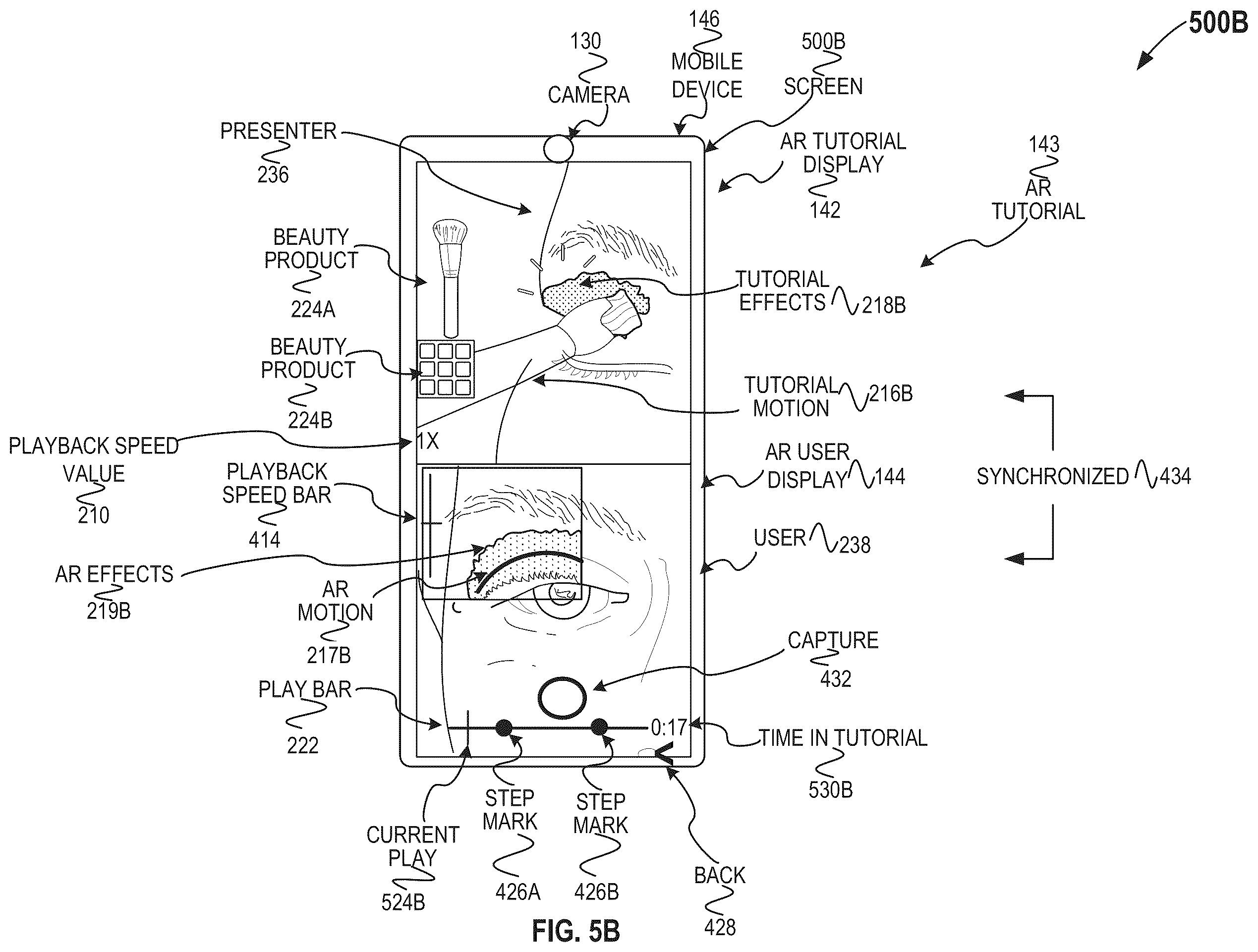 Patent US12488551 Figure 6 – Augmented reality beauty product tutorials
