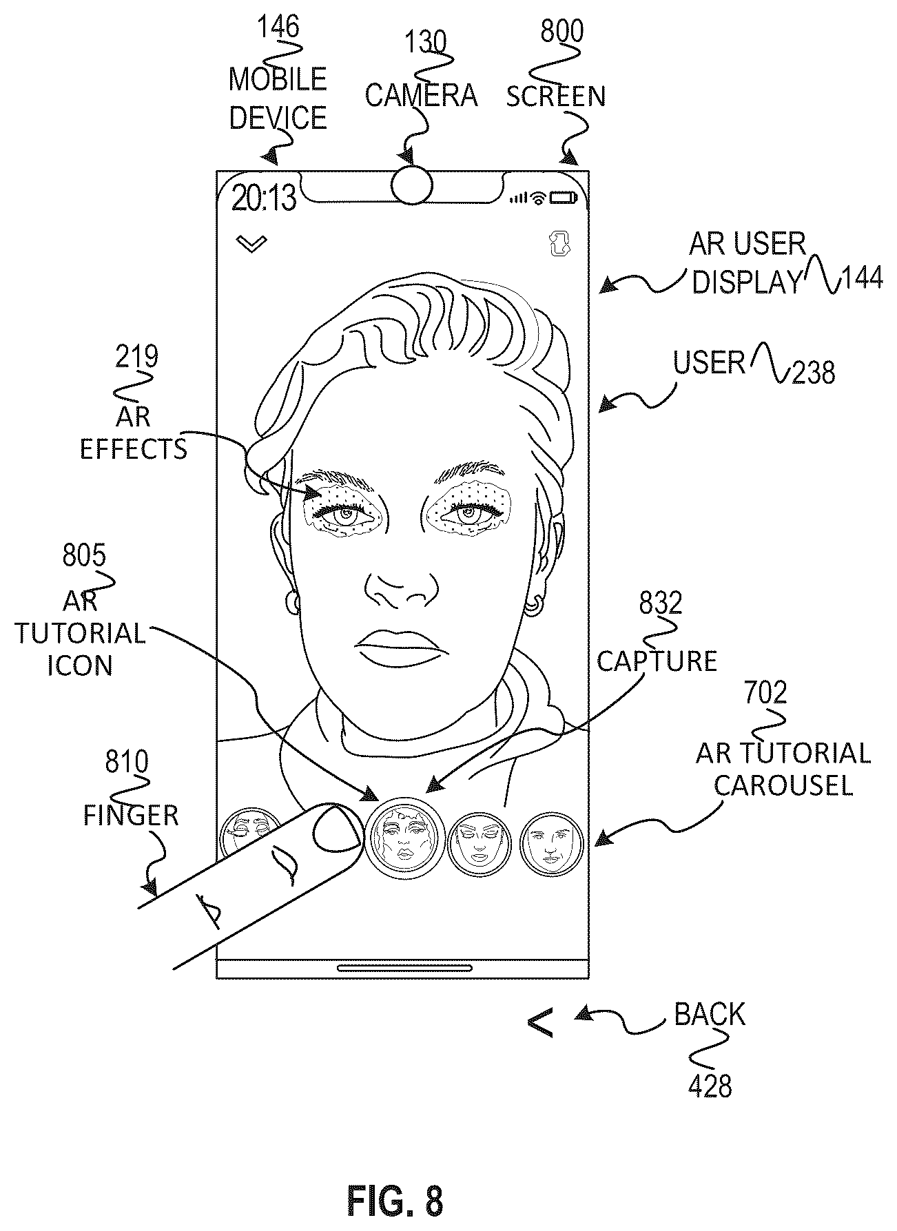 Patent US12488551 Figure 10 – Augmented reality beauty product tutorials