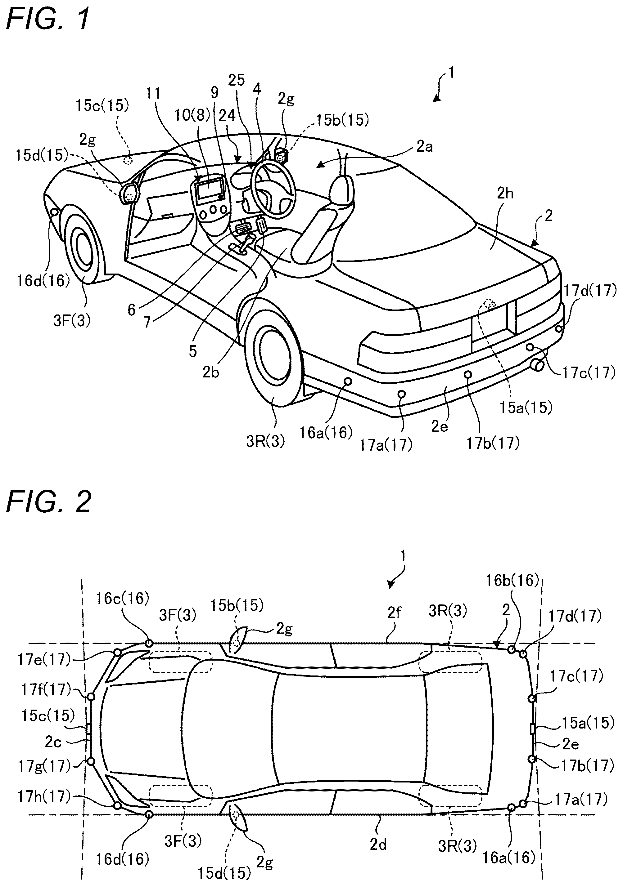 Patent US12488599 Figure 1 – Parking assistance device