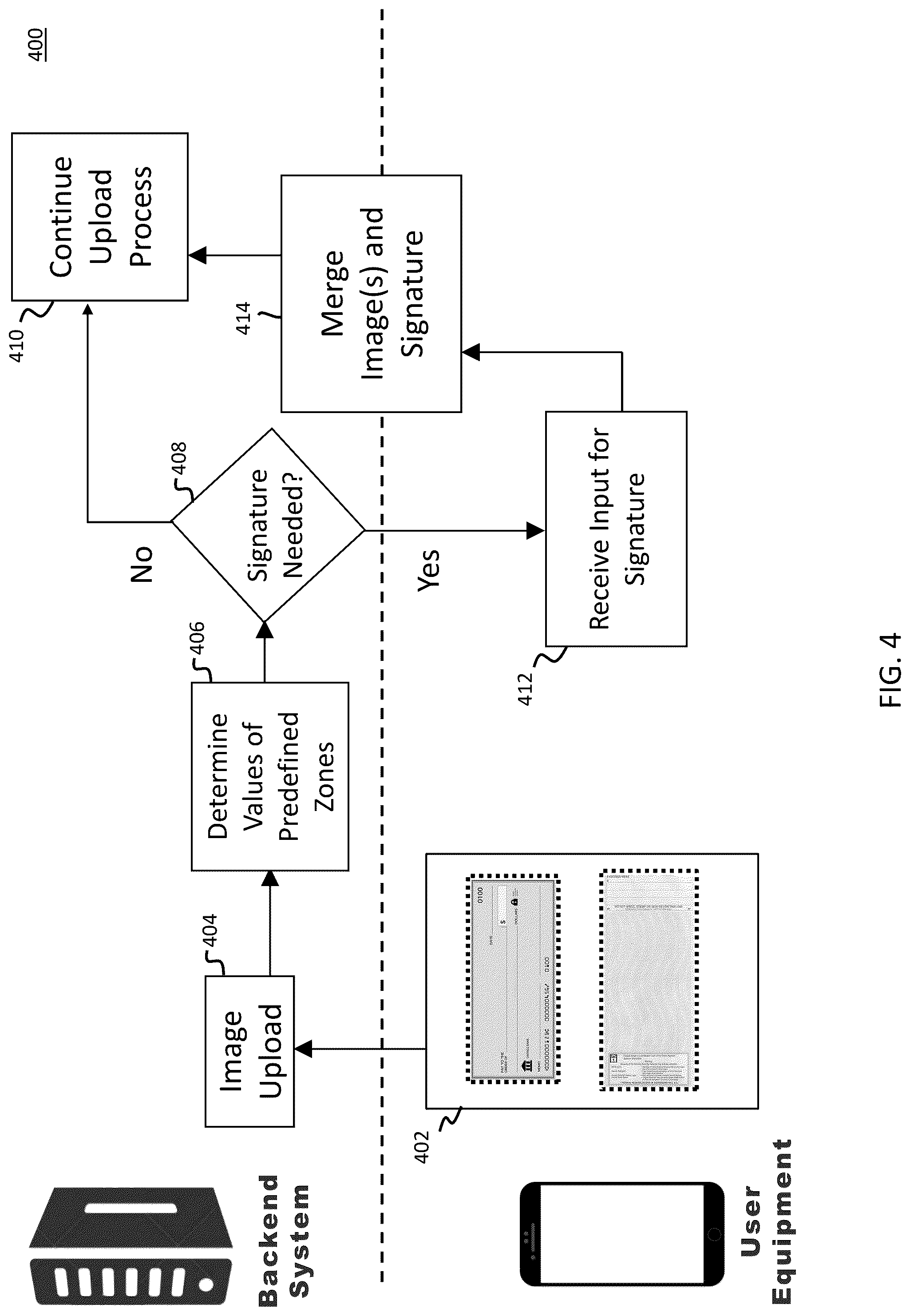 Patent US12488606 Figure 4 – Signature merger during upload process