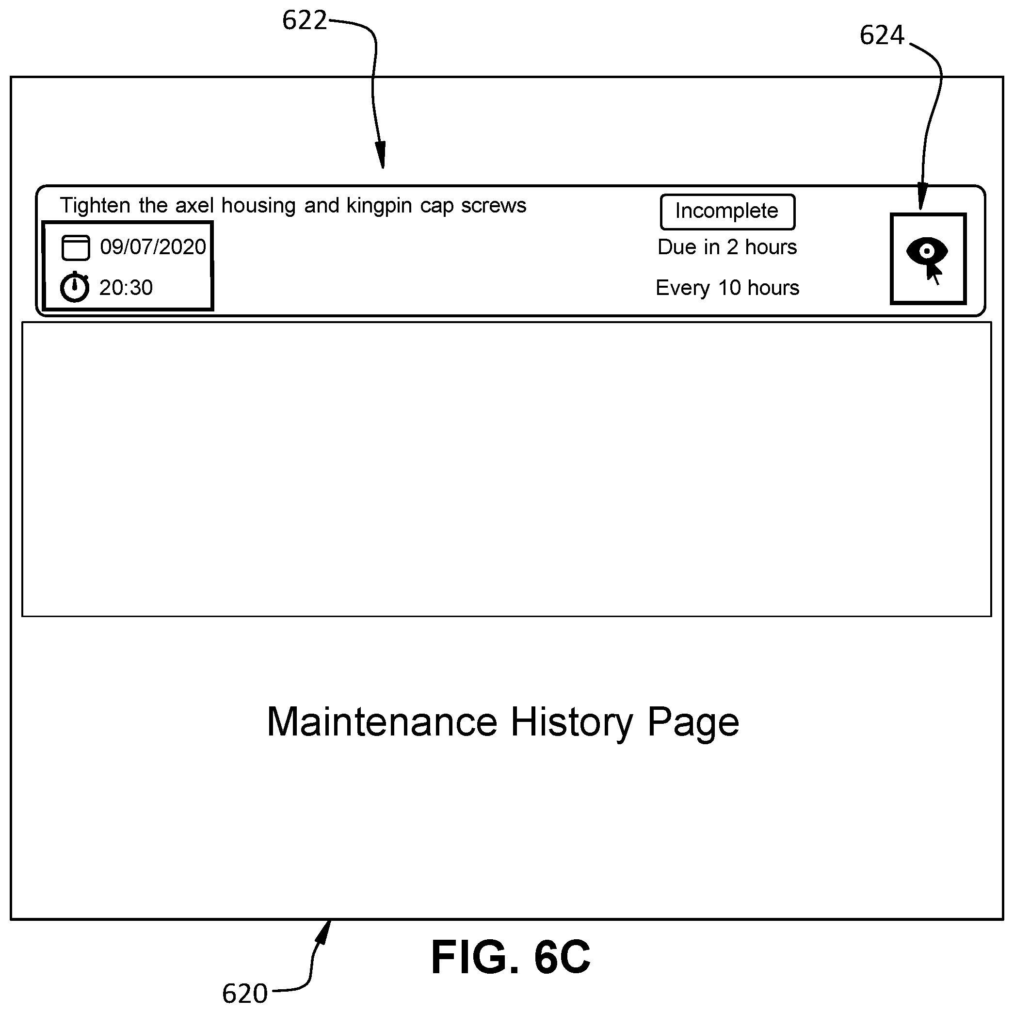 Patent US12488630 Figure 8 – Method and apparatus monitoring operation of a work vehicle attachment for scheduling maintenance