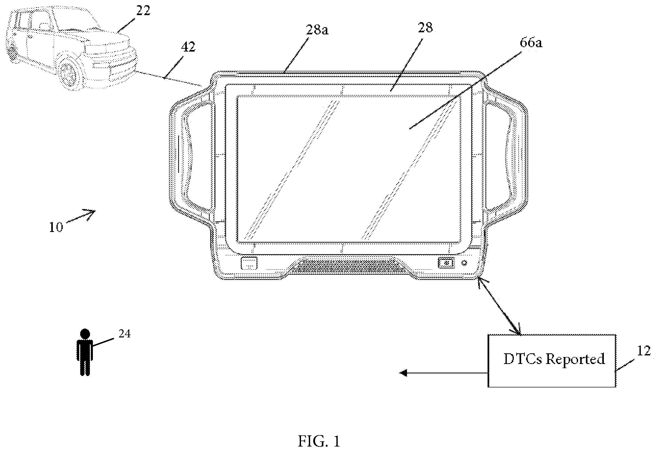 Patent US12488640 — Vehicle diagnostic system and method — Figure 1