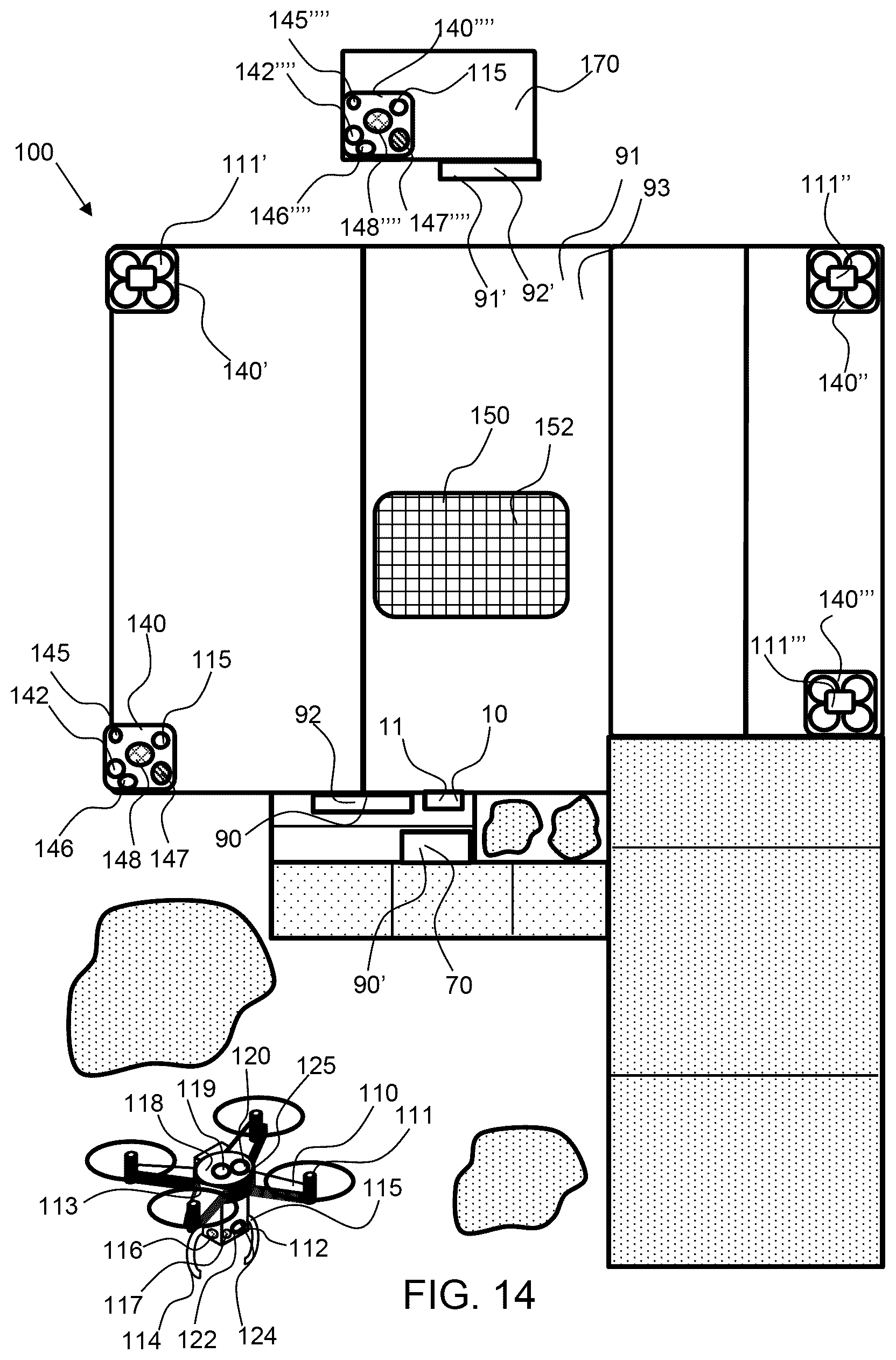Patent US12488644 Figure 12 – Entry management system