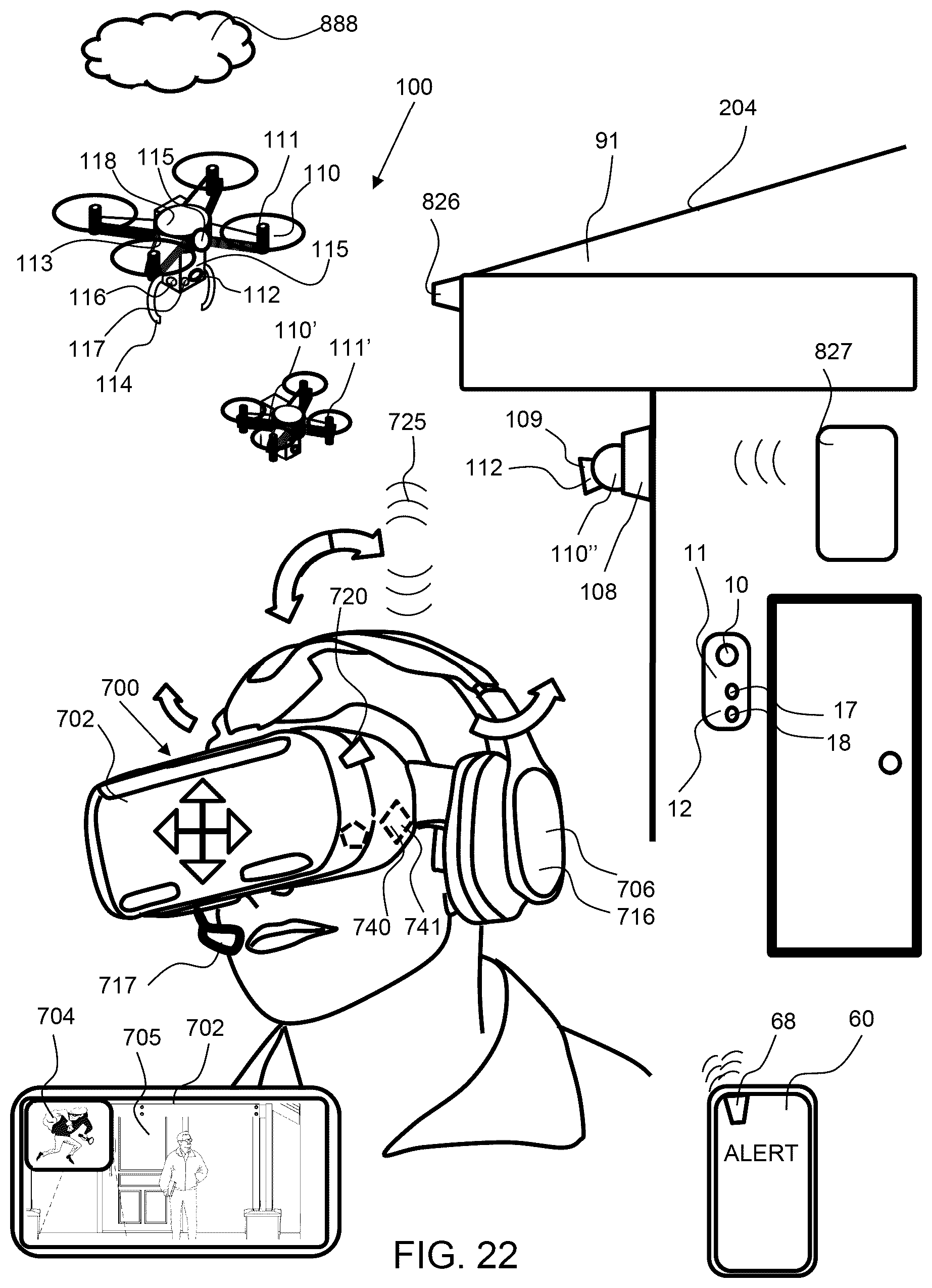 Patent US12488644 Figure 19 – Entry management system