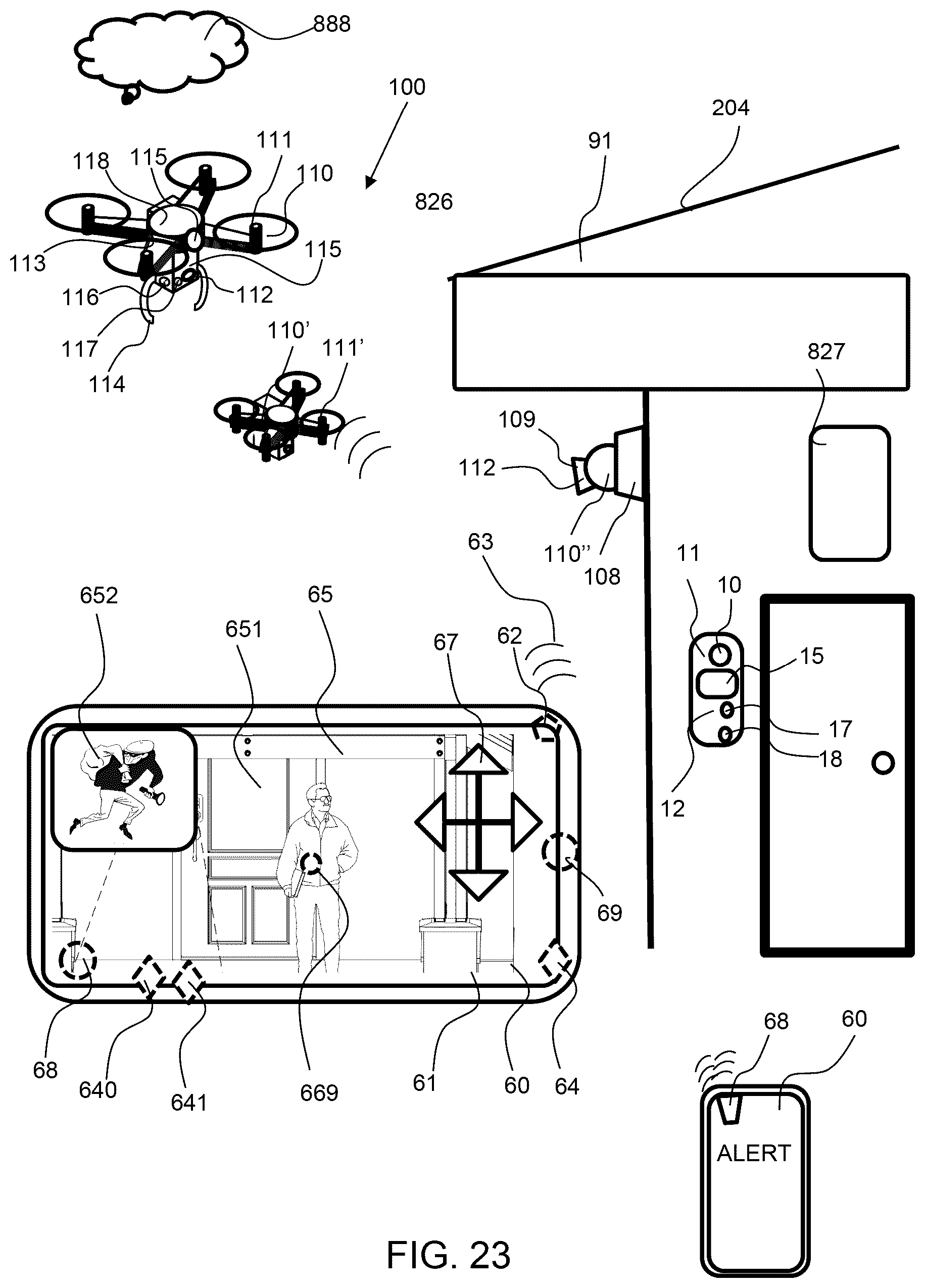 Patent US12488644 Figure 20 – Entry management system