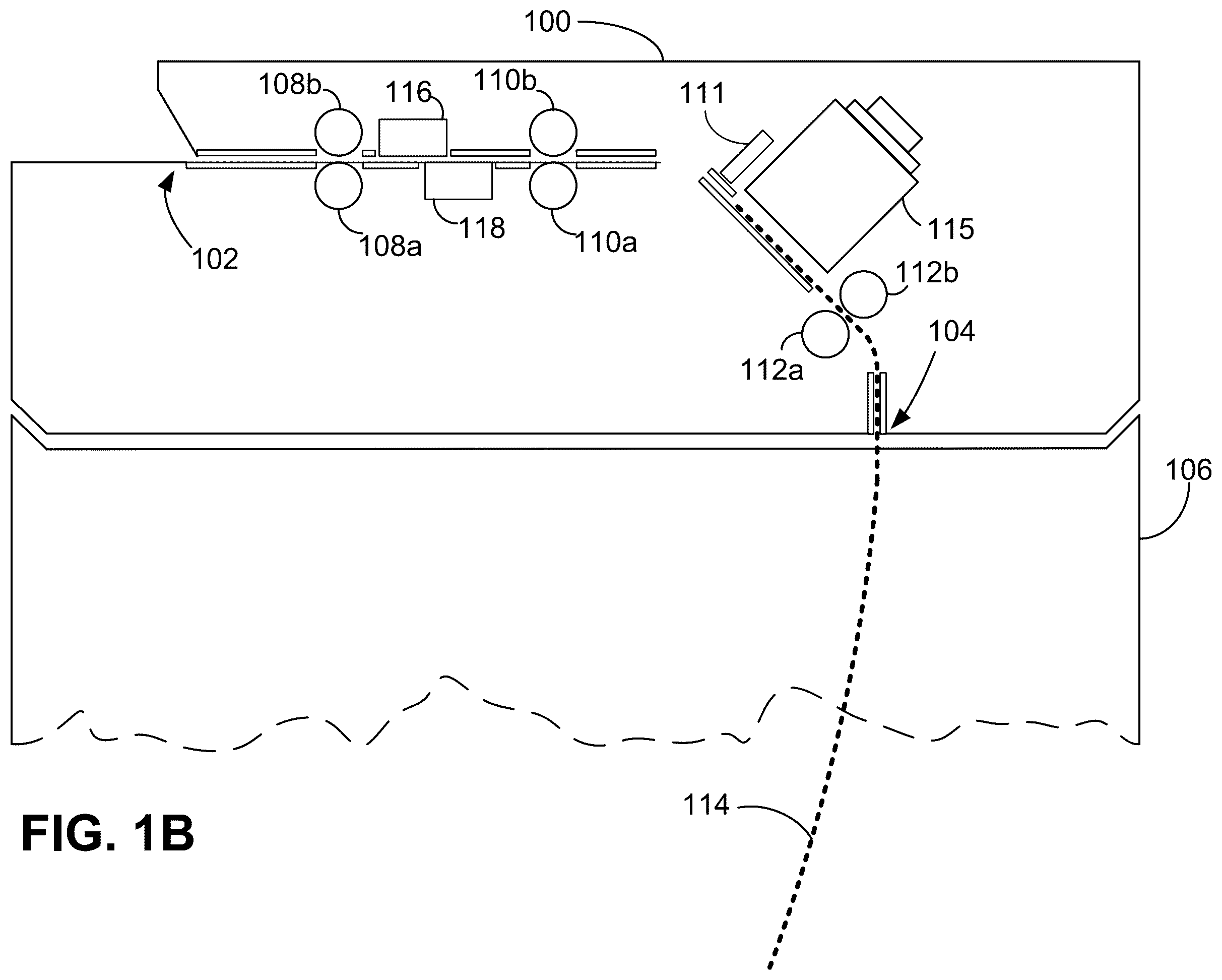 Patent US12488647 Figure 2 – Low profile apparatus for ballot tabulation and imprinting of unique identifiers
