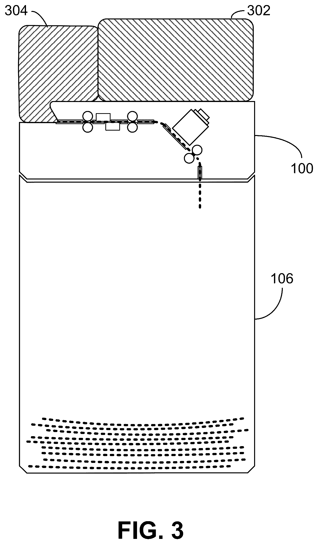Patent US12488647 Figure 5 – Low profile apparatus for ballot tabulation and imprinting of unique identifiers