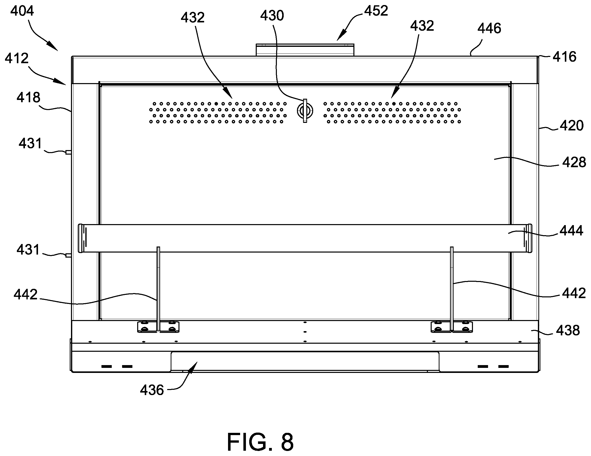 Patent US12488652 Figure 10 – Integrated stand for supporting electronic gaming machine and housing electronic gaming components thereof
