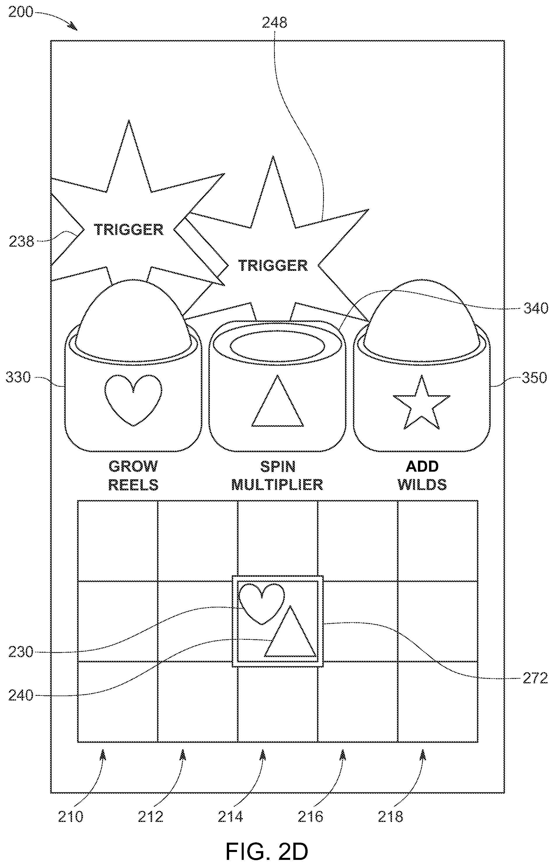Patent US12488658 Figure 7 – Independently randomly and/or automatically generated different features associated with activators