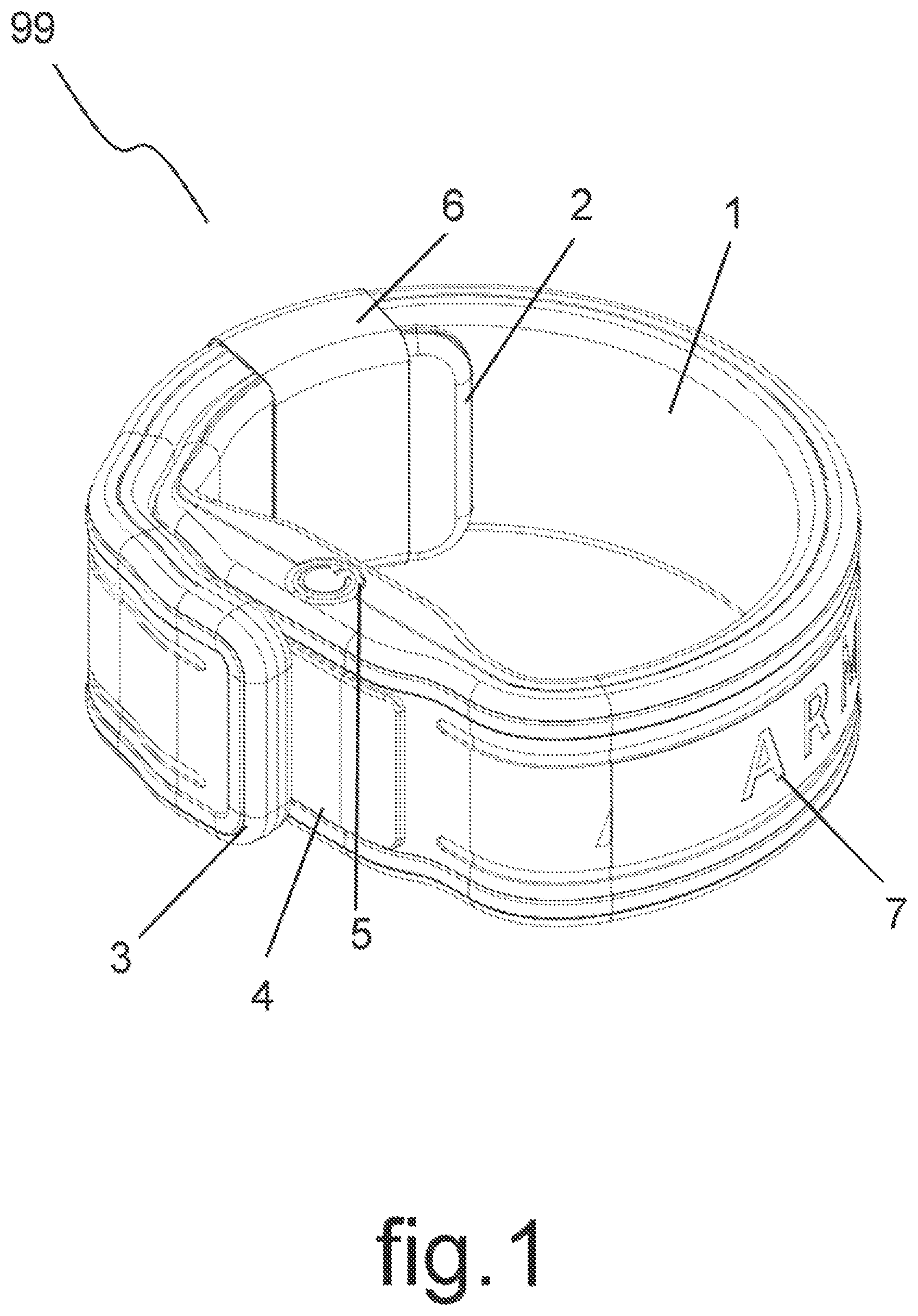 Patent US12488668 Figure 1 – Wearable safety device
