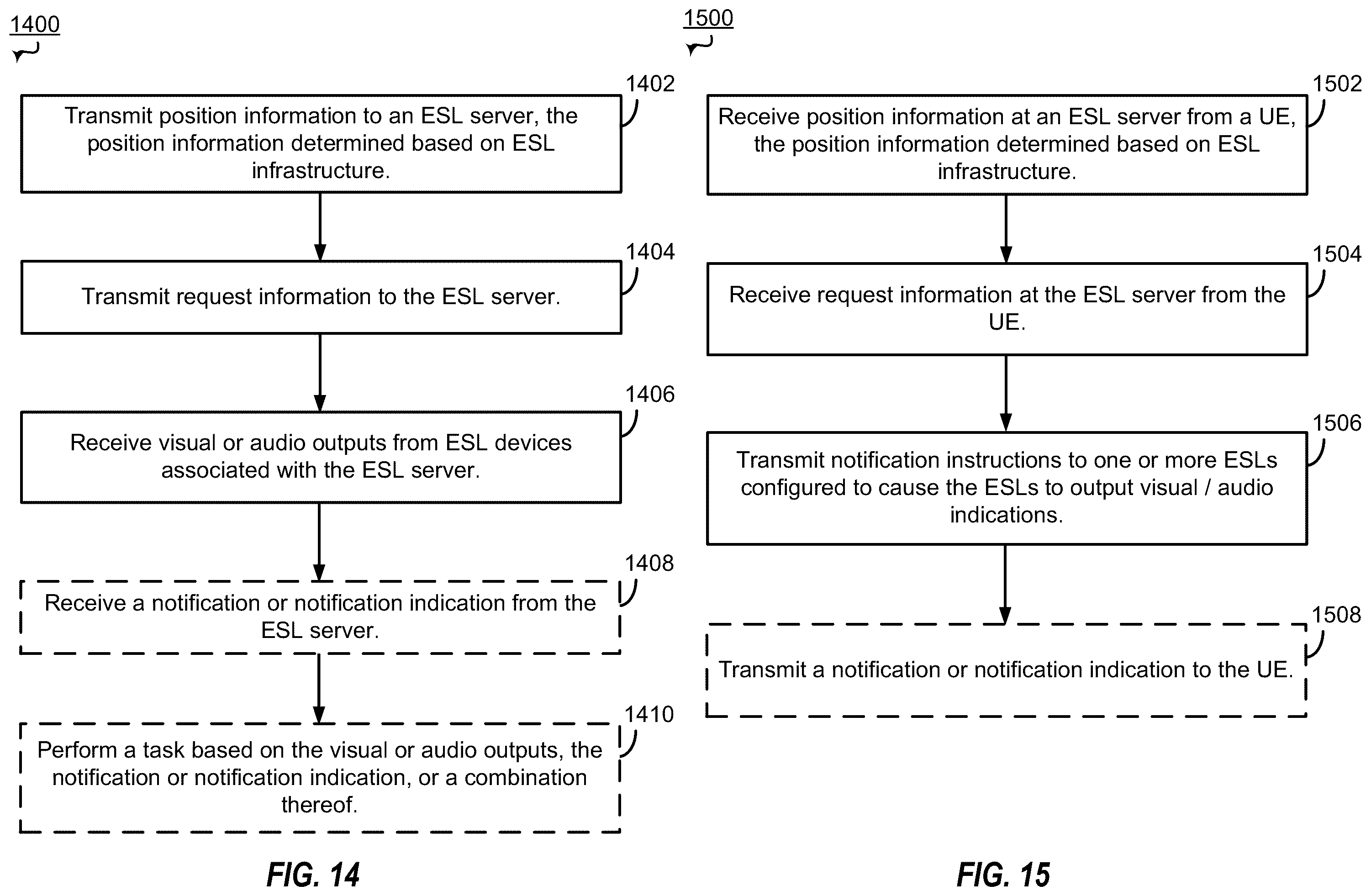 Patent US12488670 Figure 13 – Electronic shelf label (ESL) position based notifications