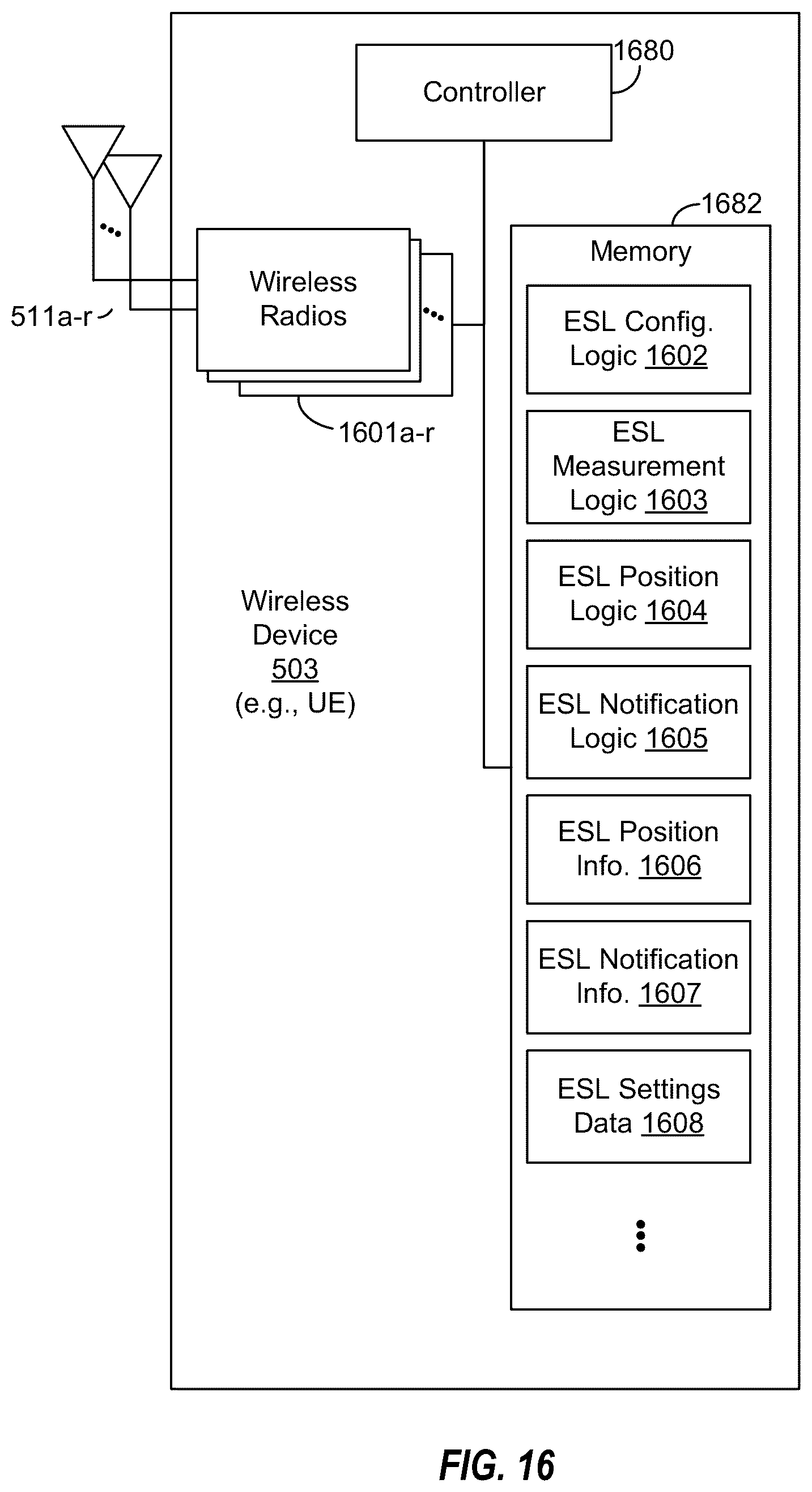 Patent US12488670 Figure 14 – Electronic shelf label (ESL) position based notifications