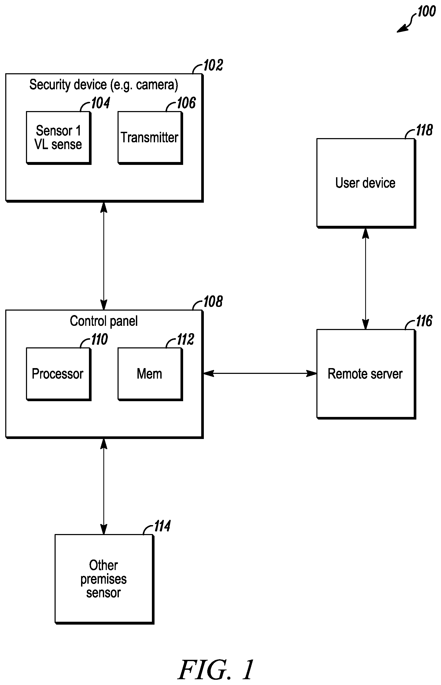Patent US12488677 Figure 1 – Bracket tamper detection