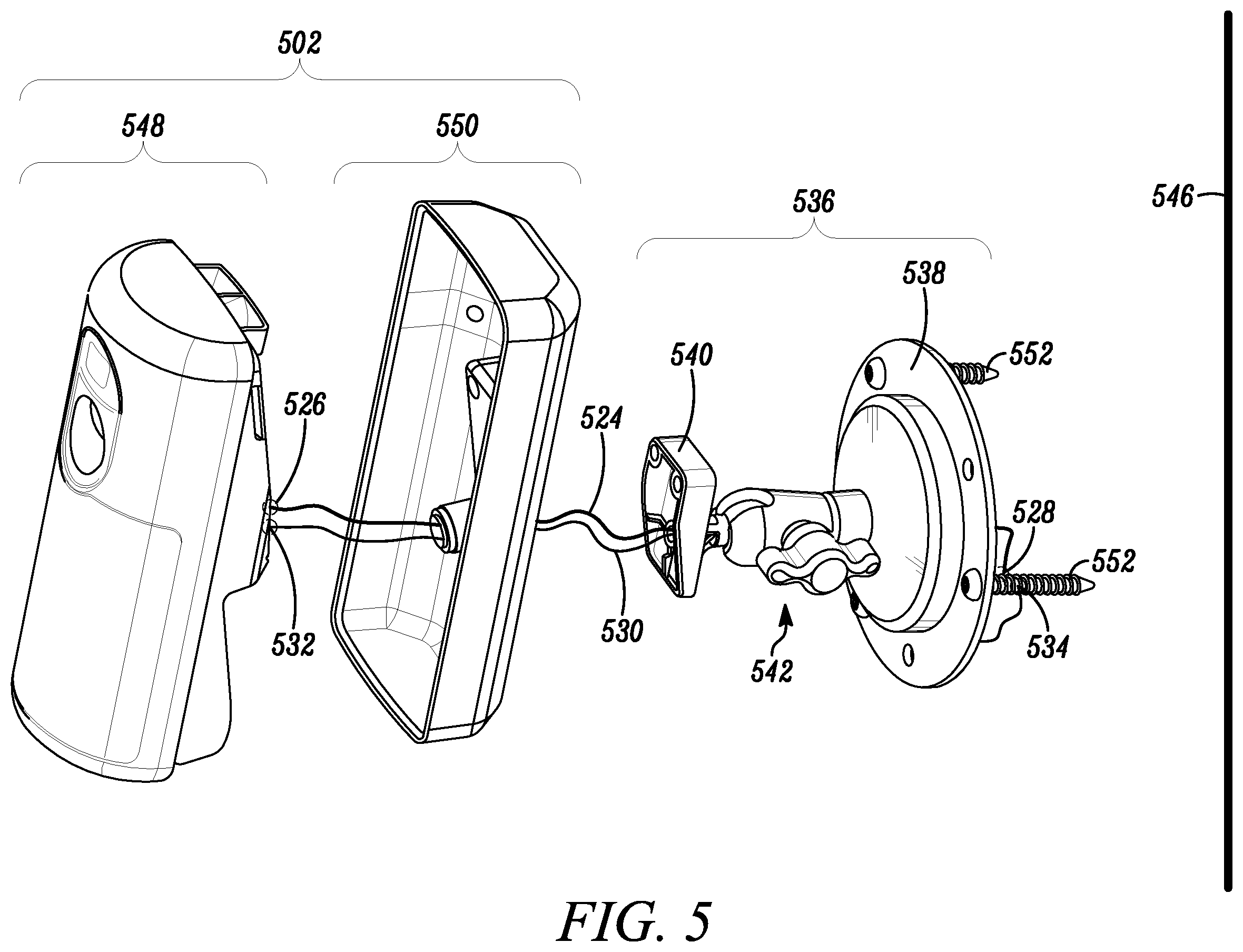 Patent US12488677 Figure 5 – Bracket tamper detection