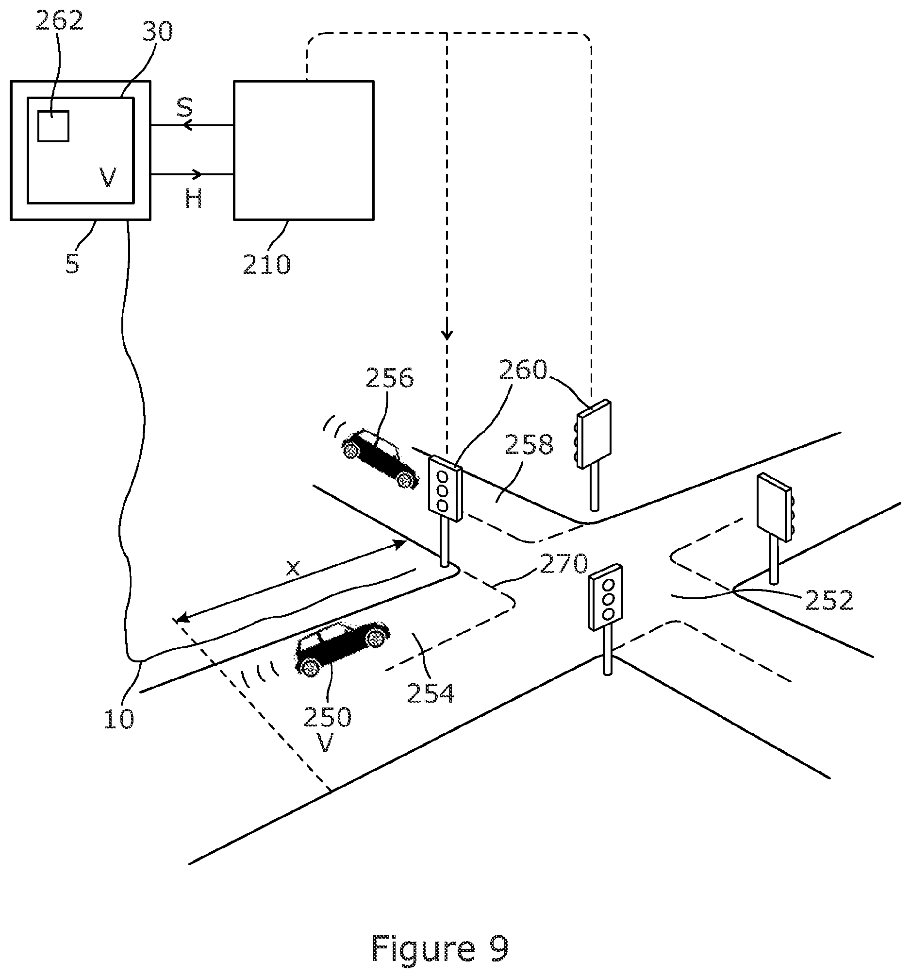 Patent US12488683 Figure 9 – Distributed acoustic sensing of traffic