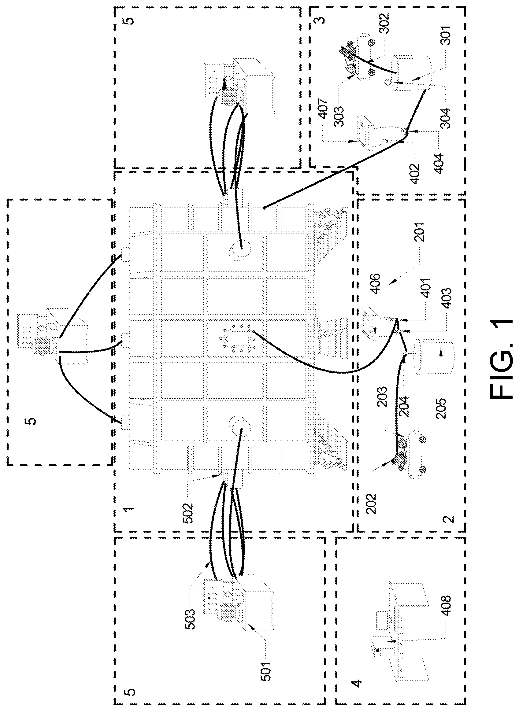Patent US12488706 Figure 1 – Model test device and method for curtain grouting and excavation of tunnels in high-temperature, water-rich and weak strata