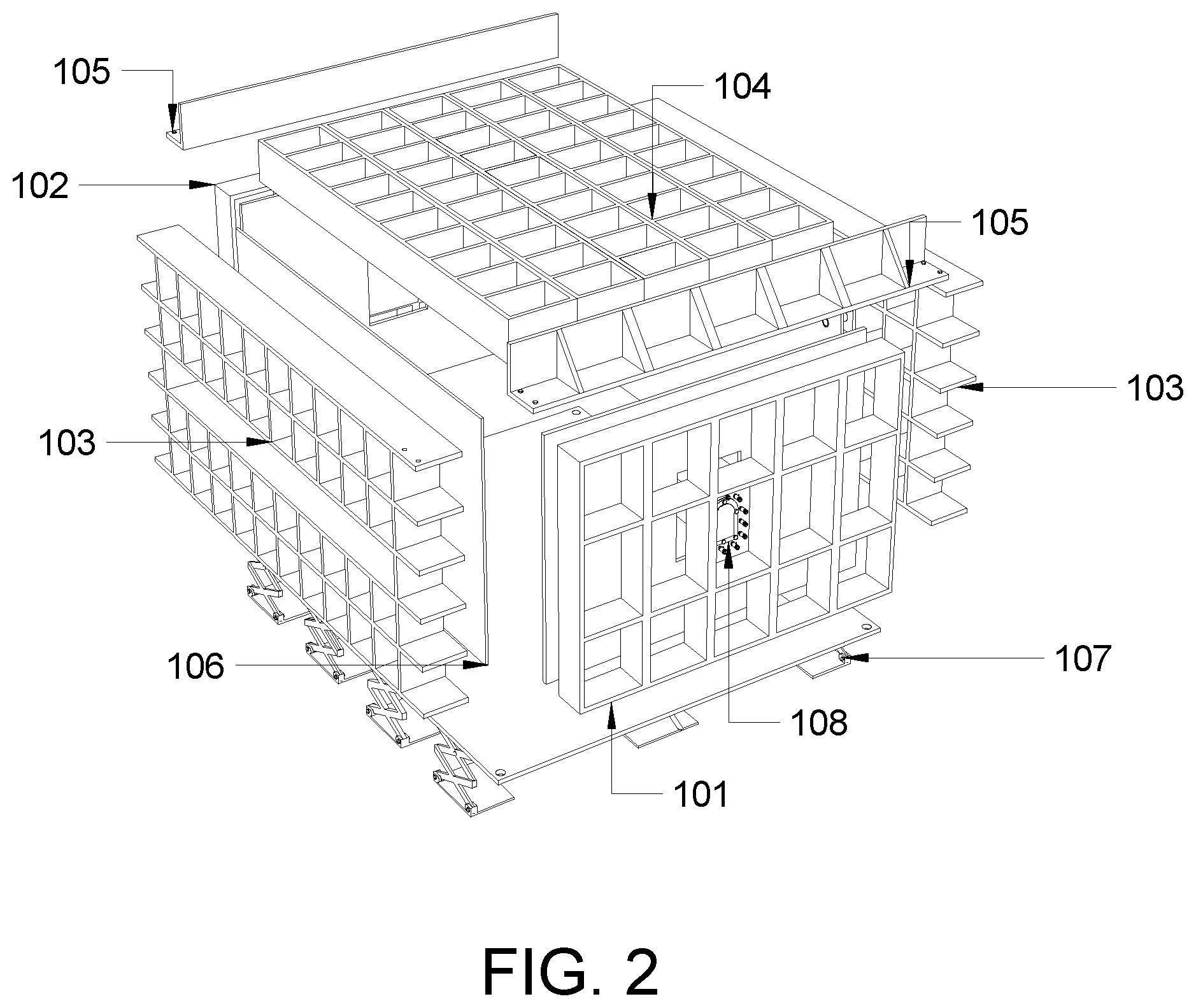 Patent US12488706 Figure 2 – Model test device and method for curtain grouting and excavation of tunnels in high-temperature, water-rich and weak strata
