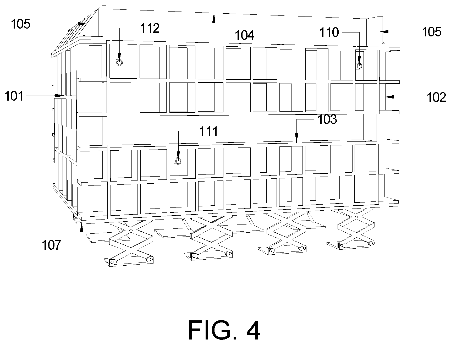 Patent US12488706 Figure 4 – Model test device and method for curtain grouting and excavation of tunnels in high-temperature, water-rich and weak strata