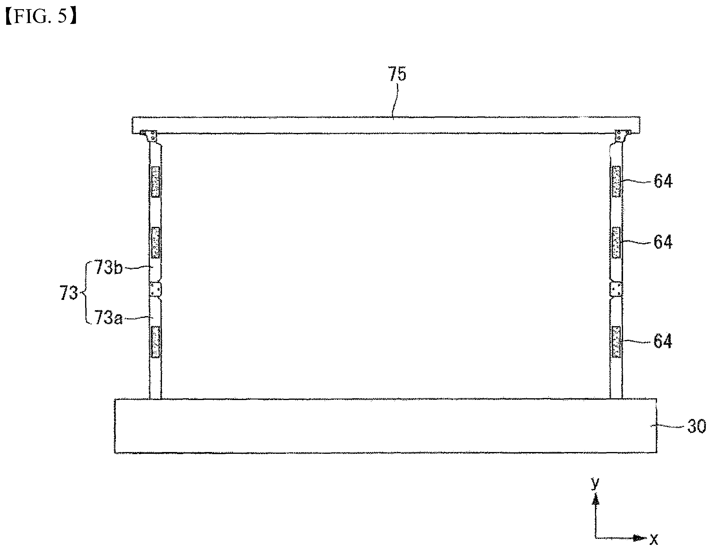 Patent US12488709 Figure 5 – Display device with flexible display panel