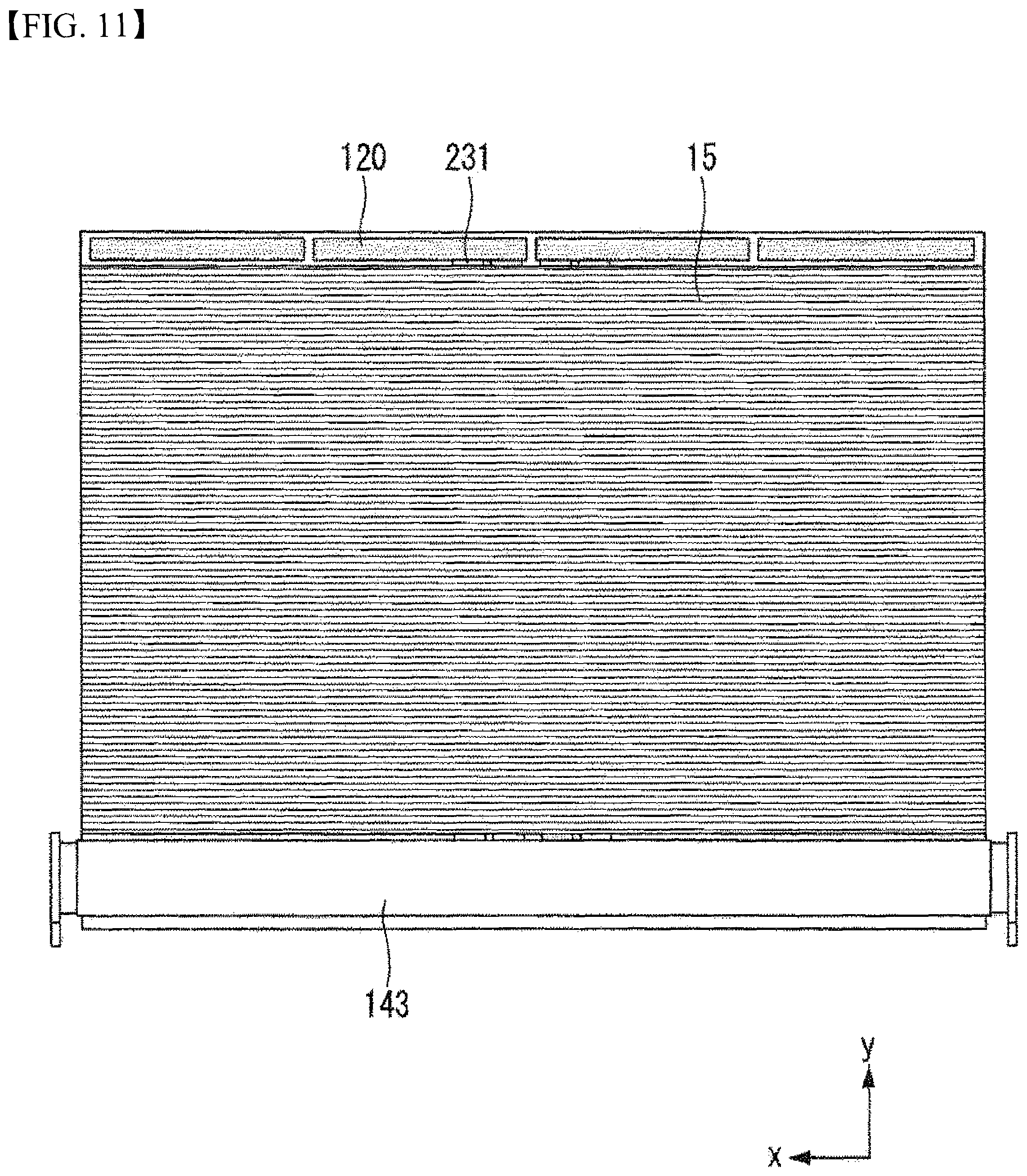 Patent US12488709 Figure 11 – Display device with flexible display panel