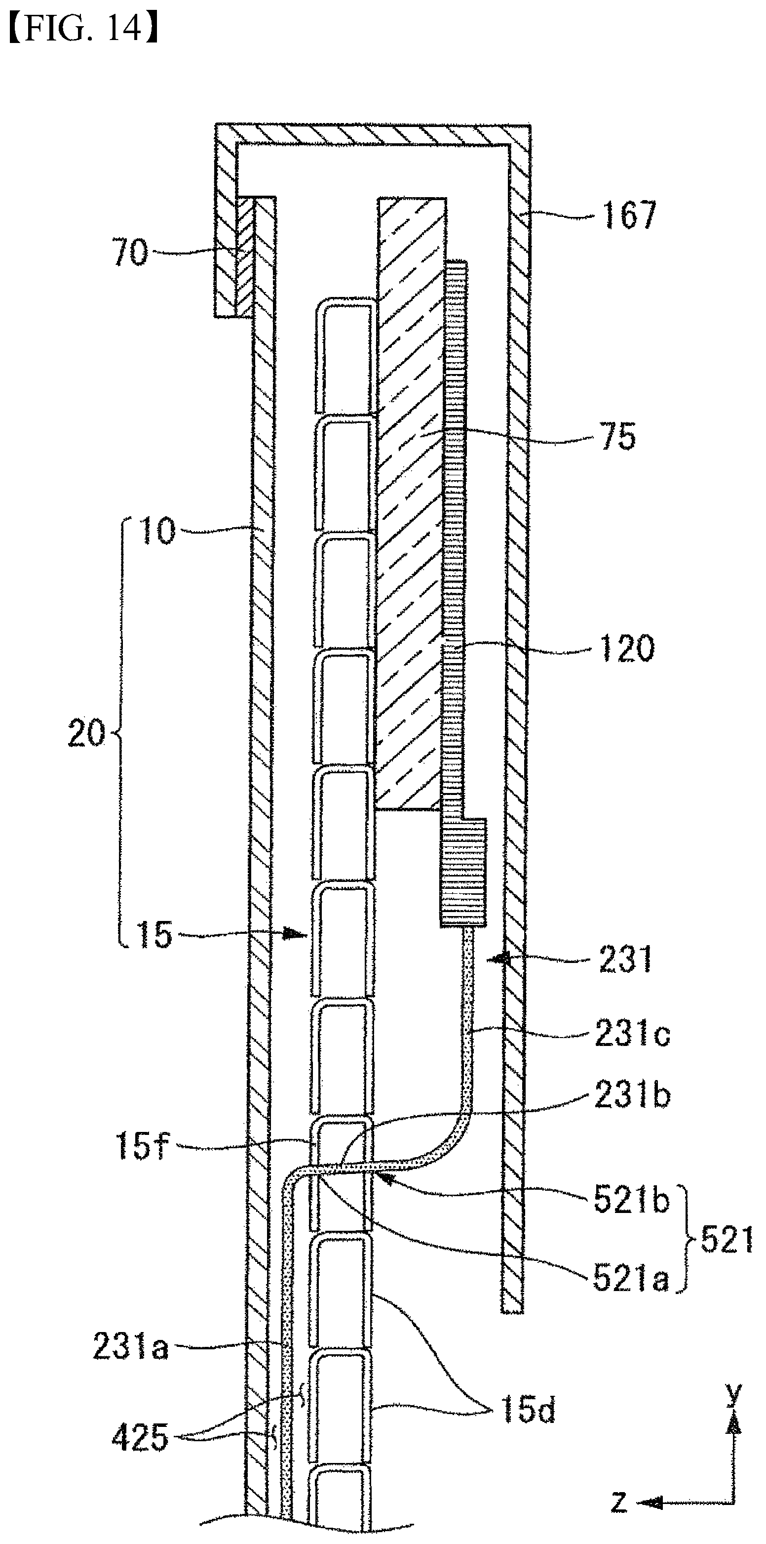 Patent US12488709 Figure 14 – Display device with flexible display panel