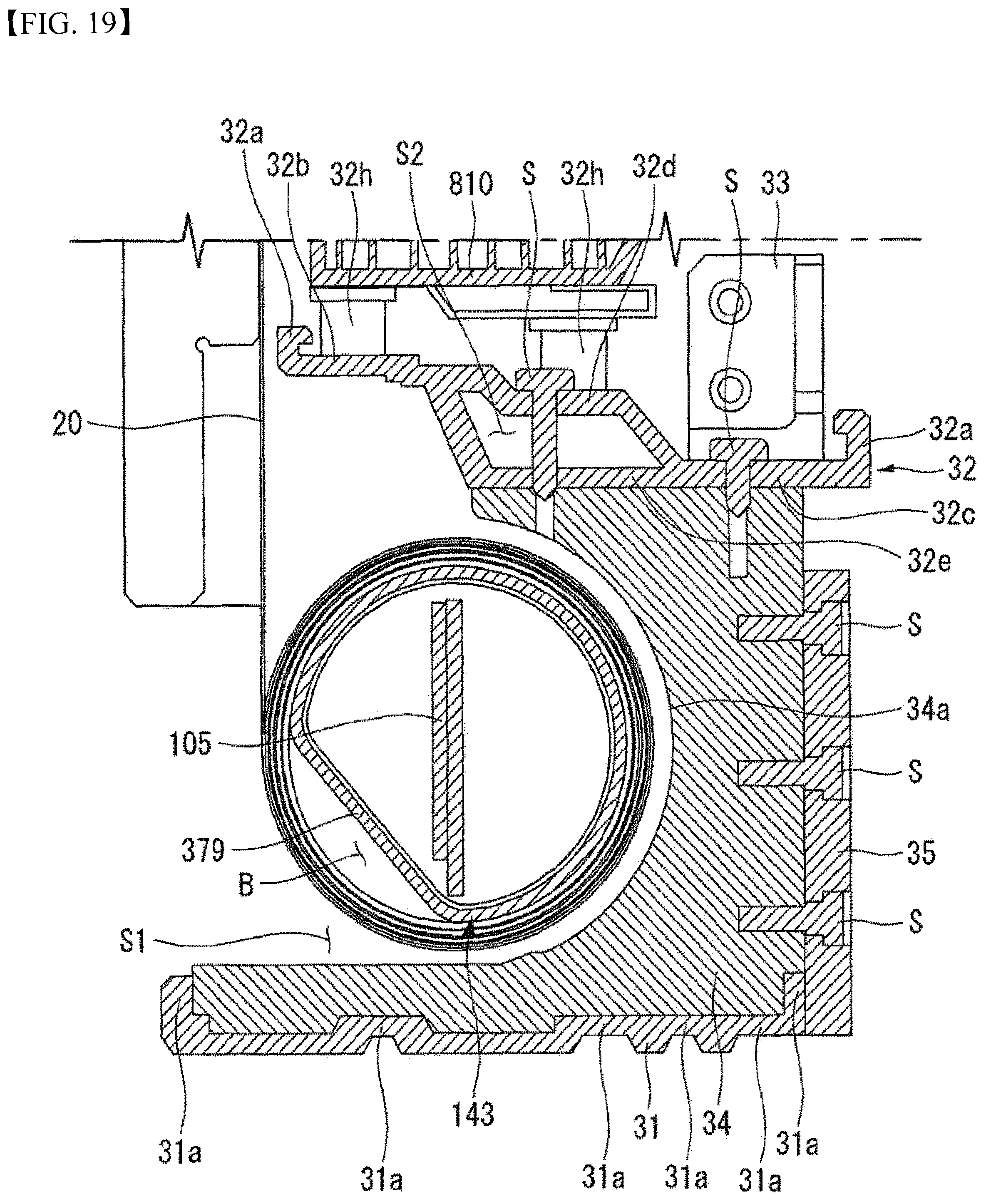 Patent US12488709 Figure 19 – Display device with flexible display panel