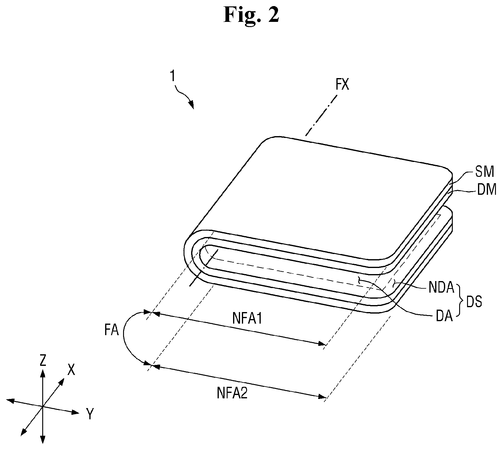 Patent US12488710 Figure 2 – Display device and manufacturing method of display device