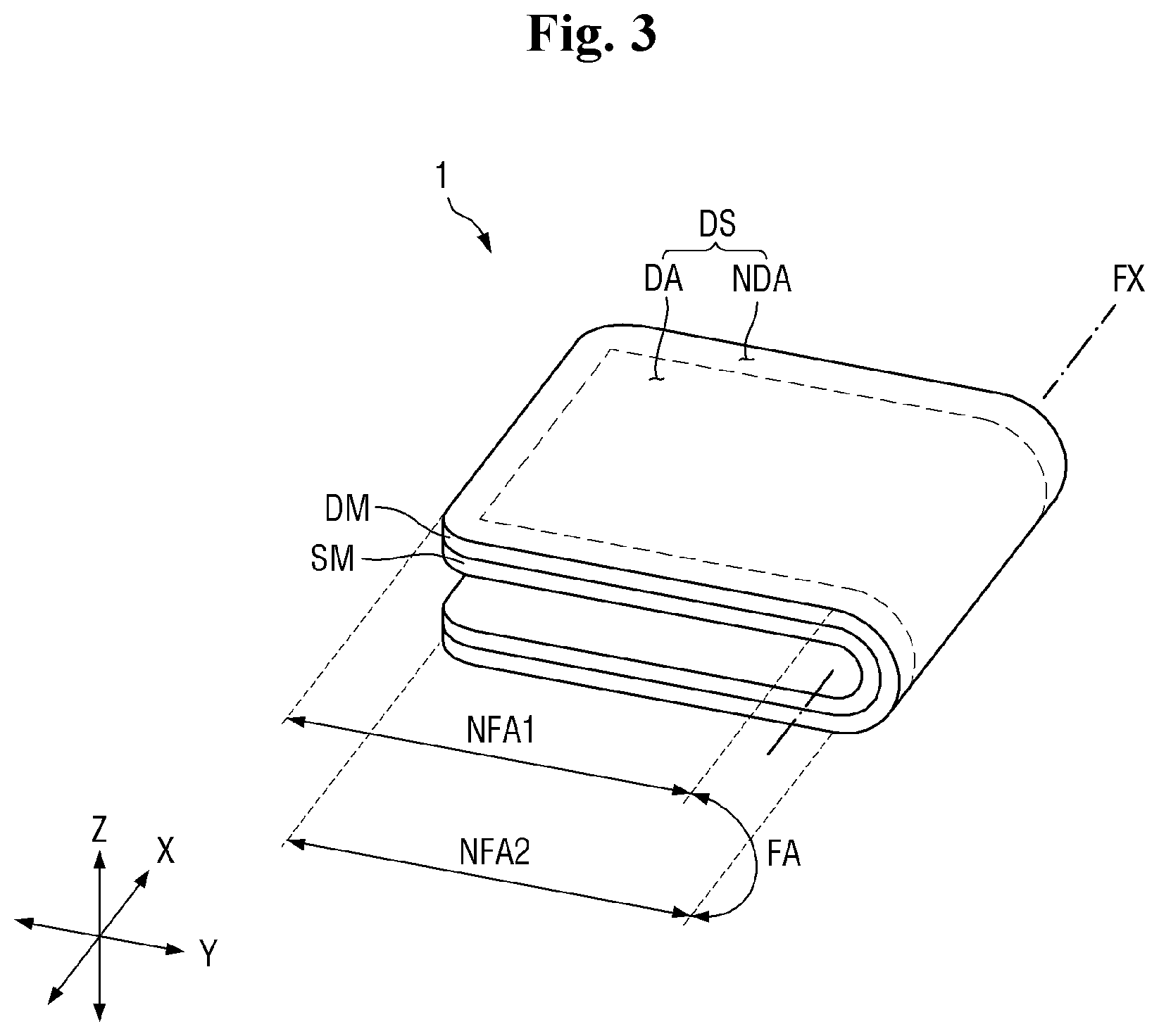 Patent US12488710 Figure 3 – Display device and manufacturing method of display device
