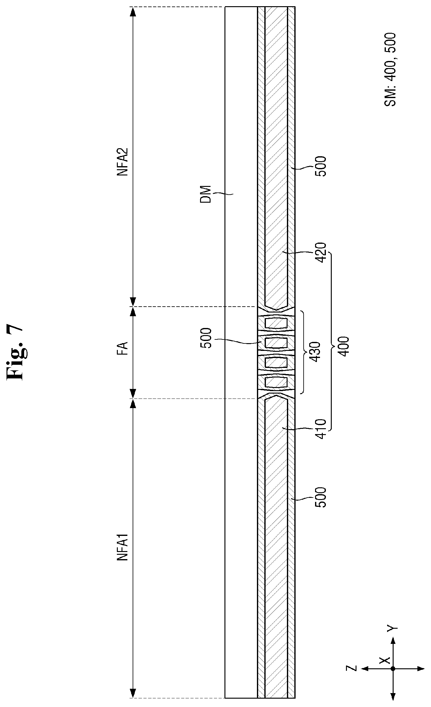 Patent US12488710 Figure 7 – Display device and manufacturing method of display device