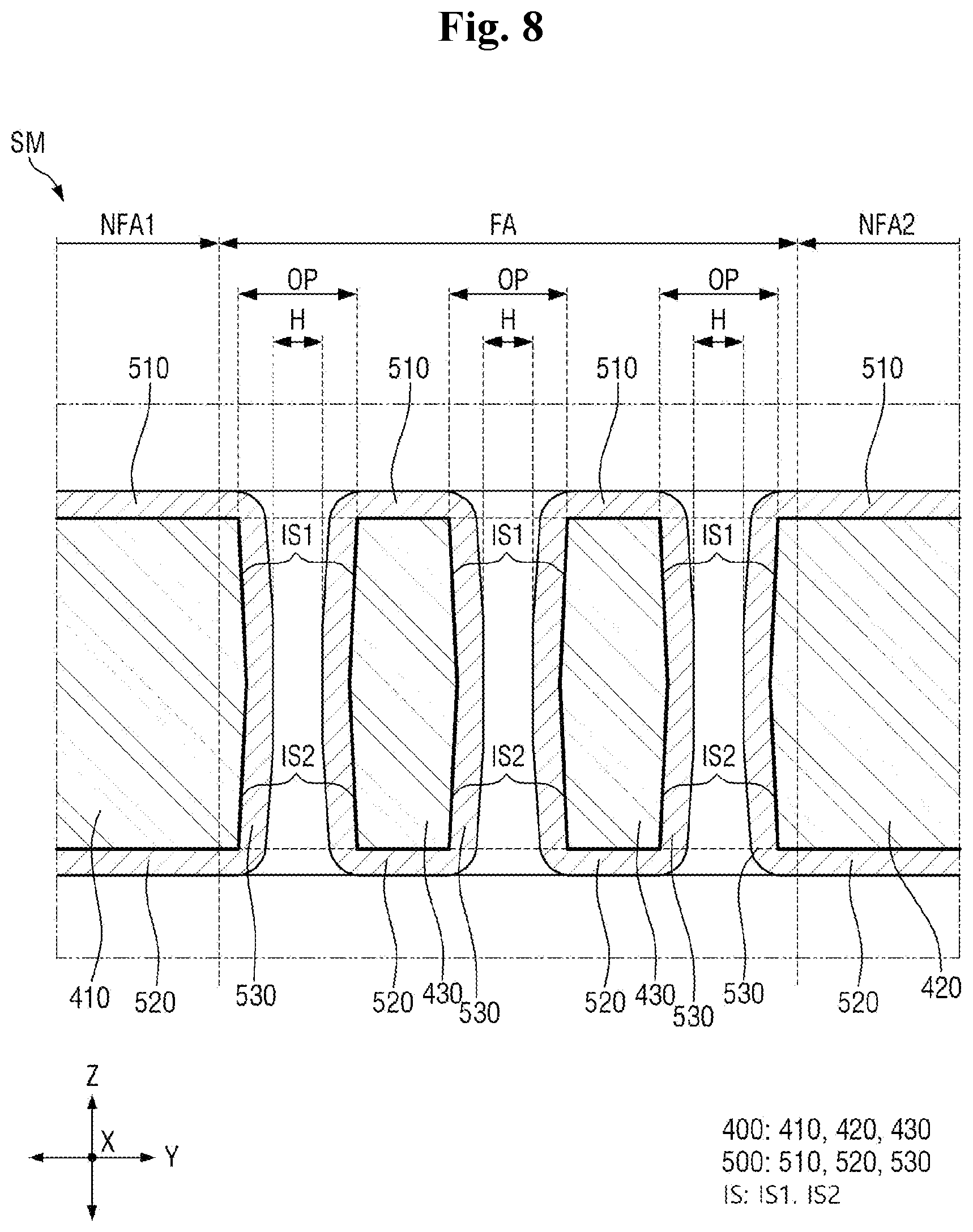 Patent US12488710 Figure 8 – Display device and manufacturing method of display device