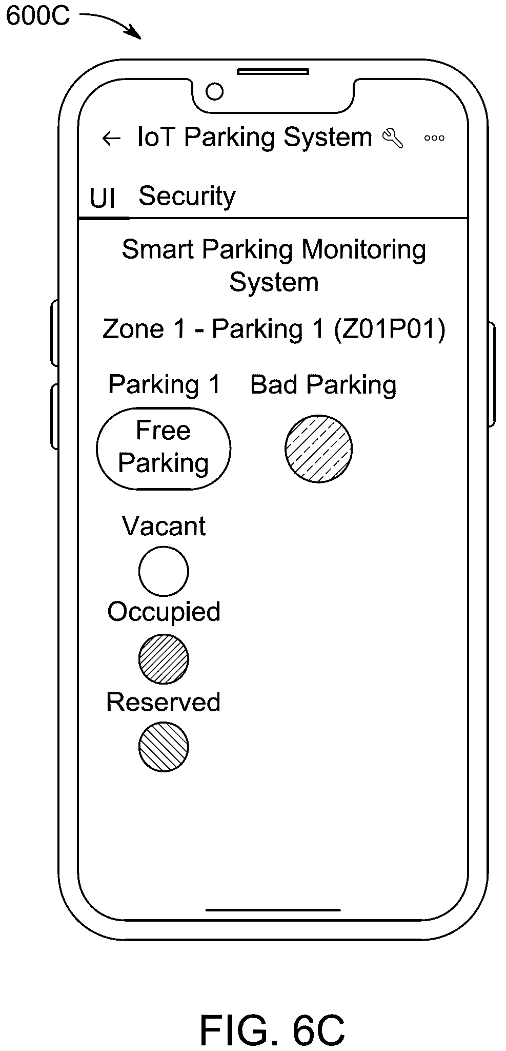 Patent US12488711 Figure 8 – Parking device