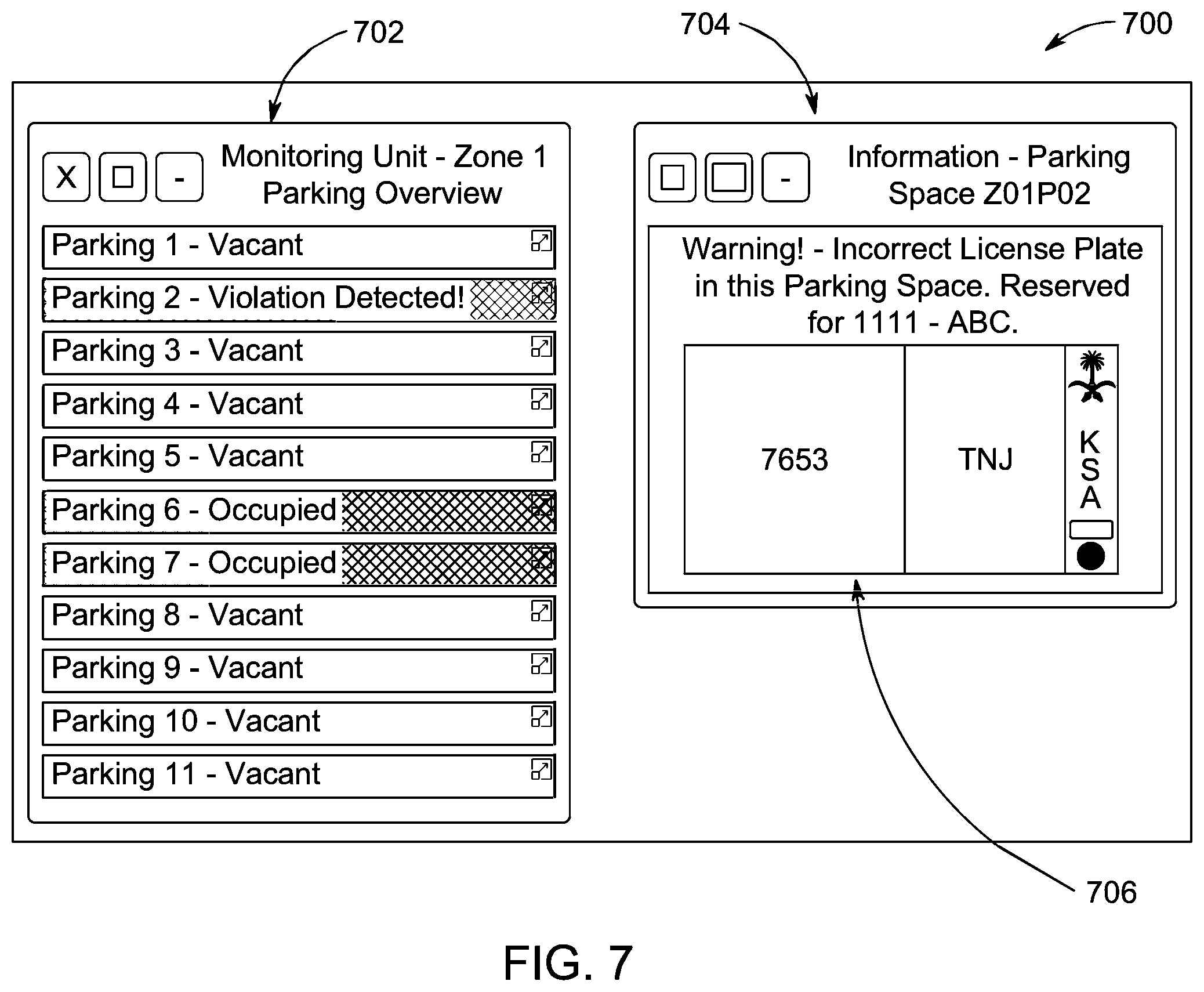 Patent US12488711 Figure 9 – Parking device