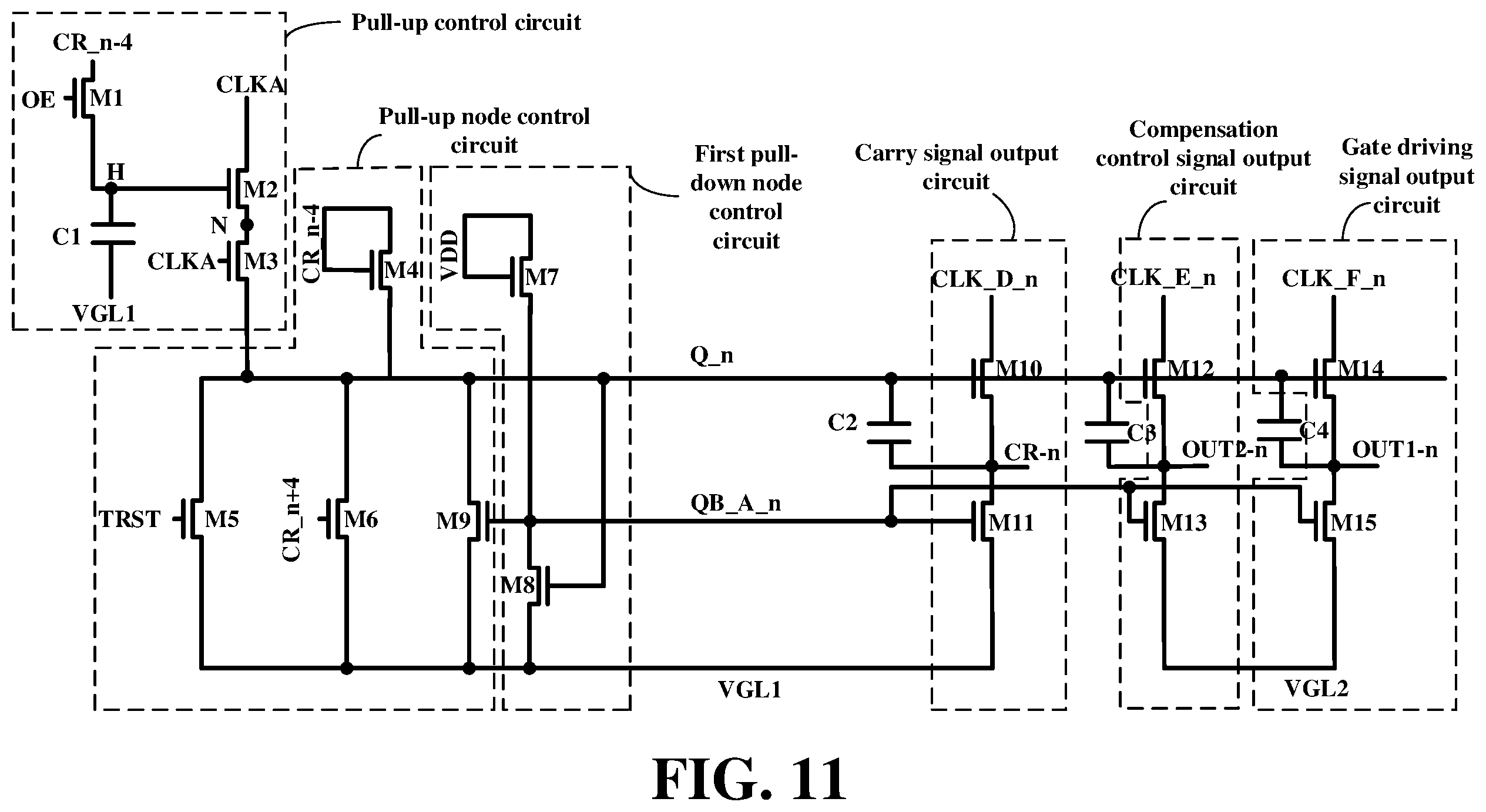 Patent US12488716 Figure 12 – Method of repairing gate-on-array circuit, gate-on-array circuit, and display apparatus