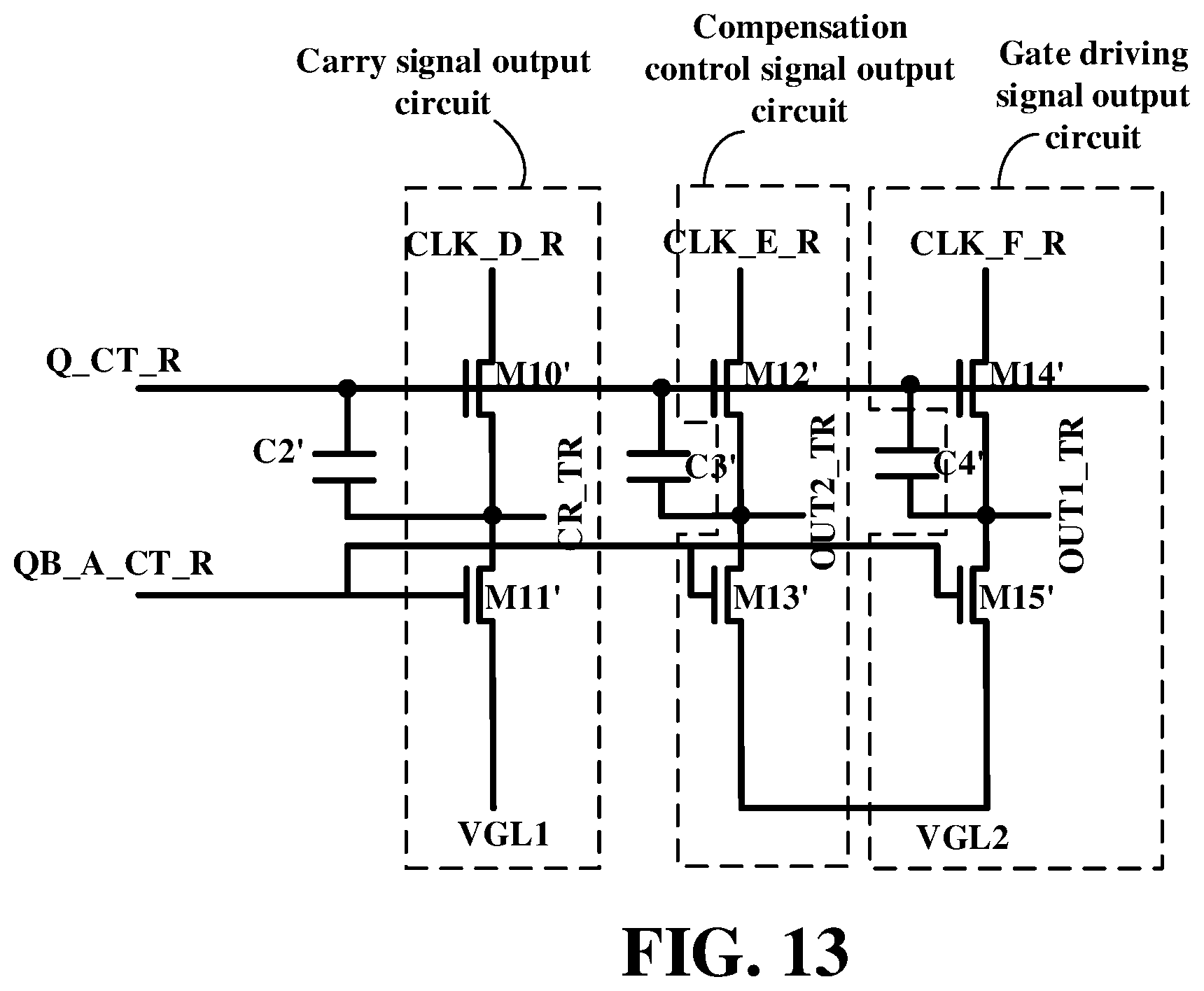 Patent US12488716 Figure 14 – Method of repairing gate-on-array circuit, gate-on-array circuit, and display apparatus