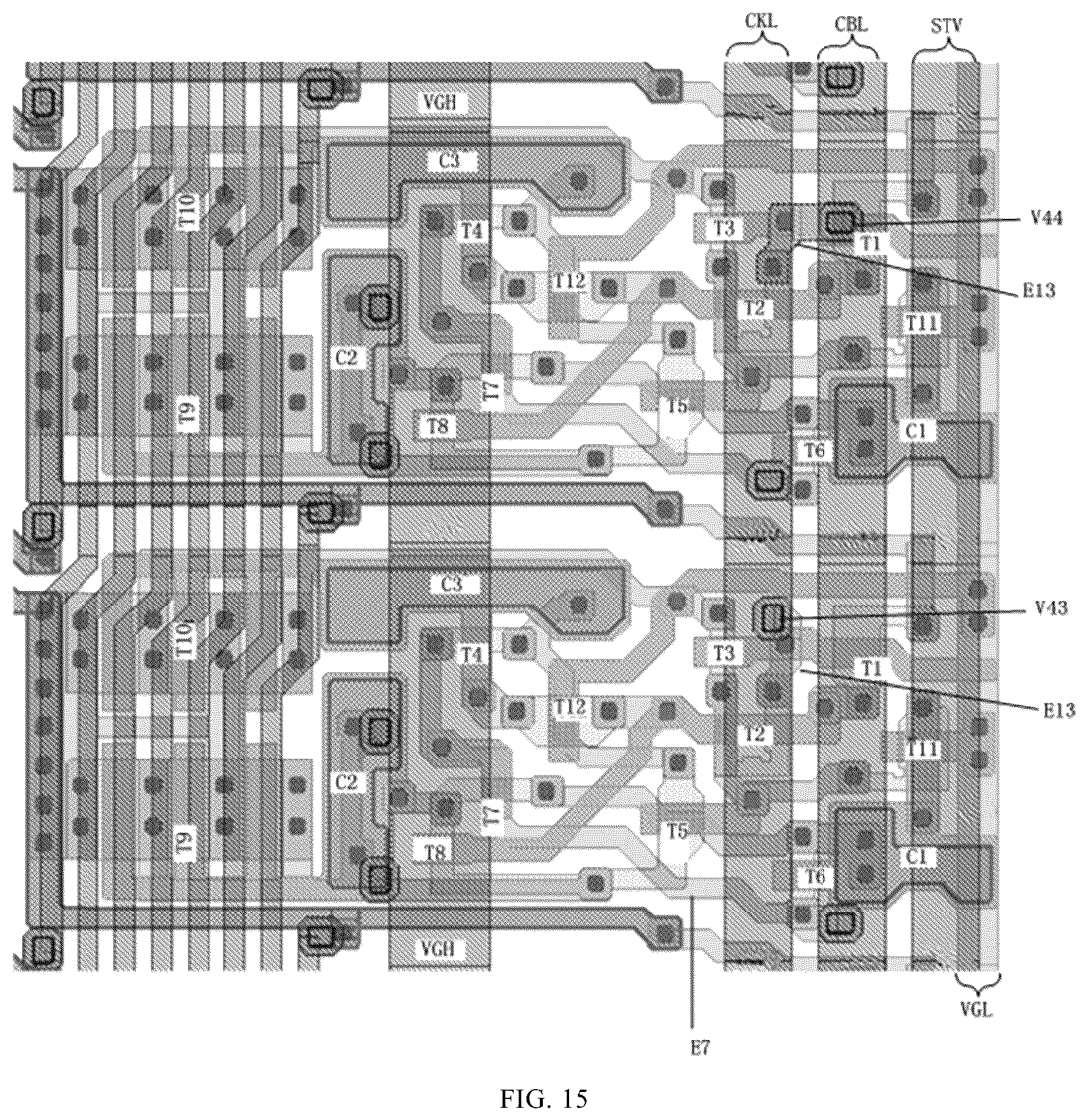 Patent US12488736 Figure 15 – Display substrate, manufacturing method thereof and display apparatus with shared shift register units