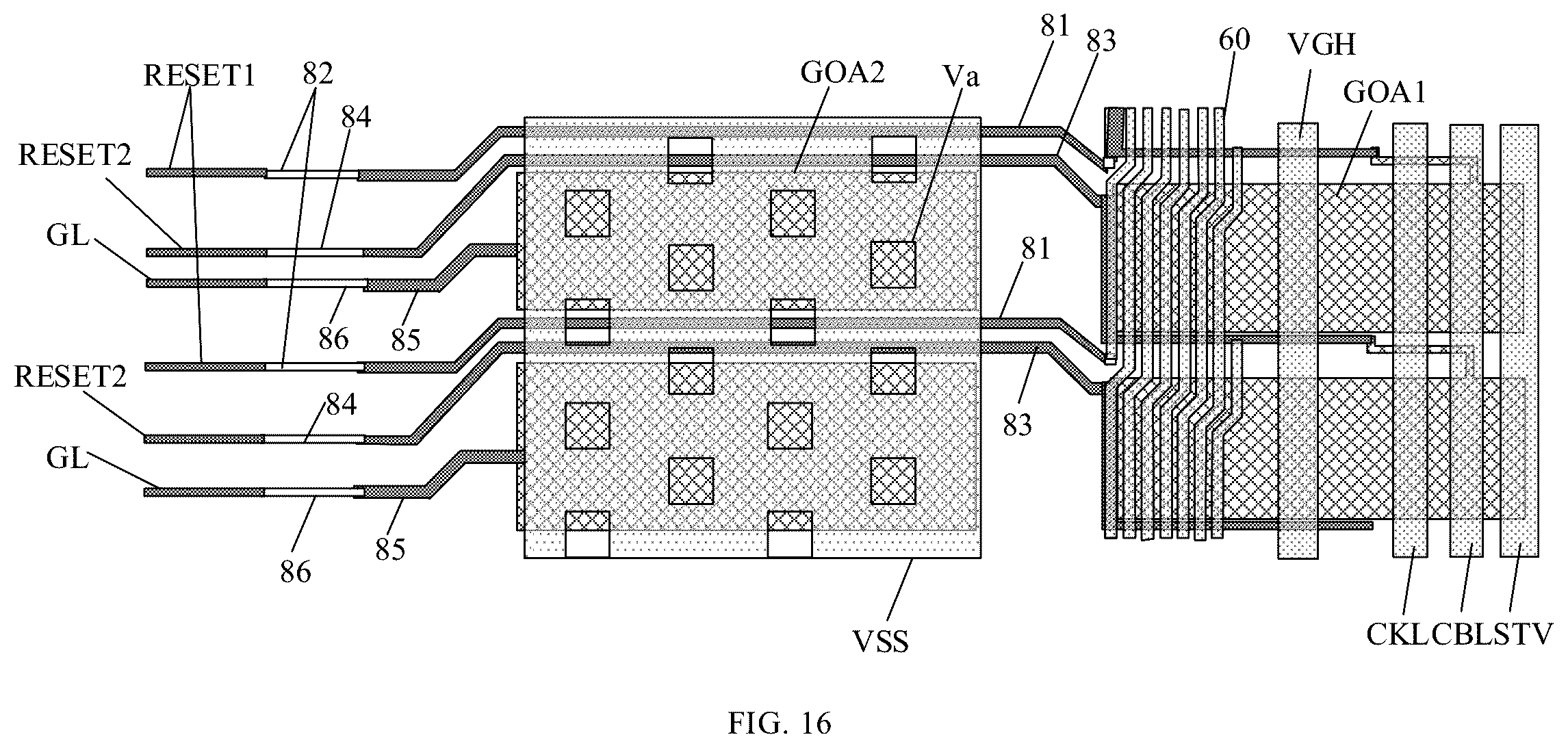 Patent US12488736 Figure 16 – Display substrate, manufacturing method thereof and display apparatus with shared shift register units
