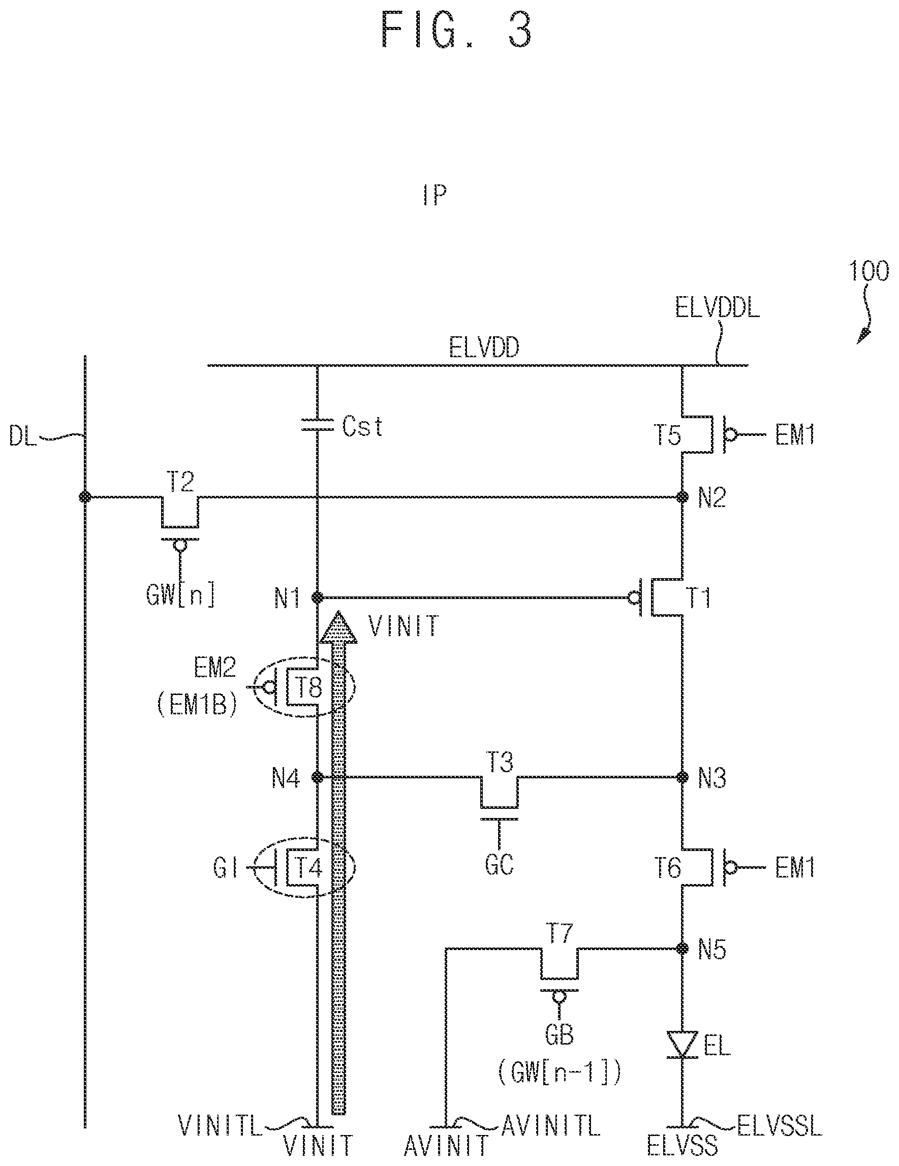 Patent US12488748 Figure 3 – Pixel of a display device and display device