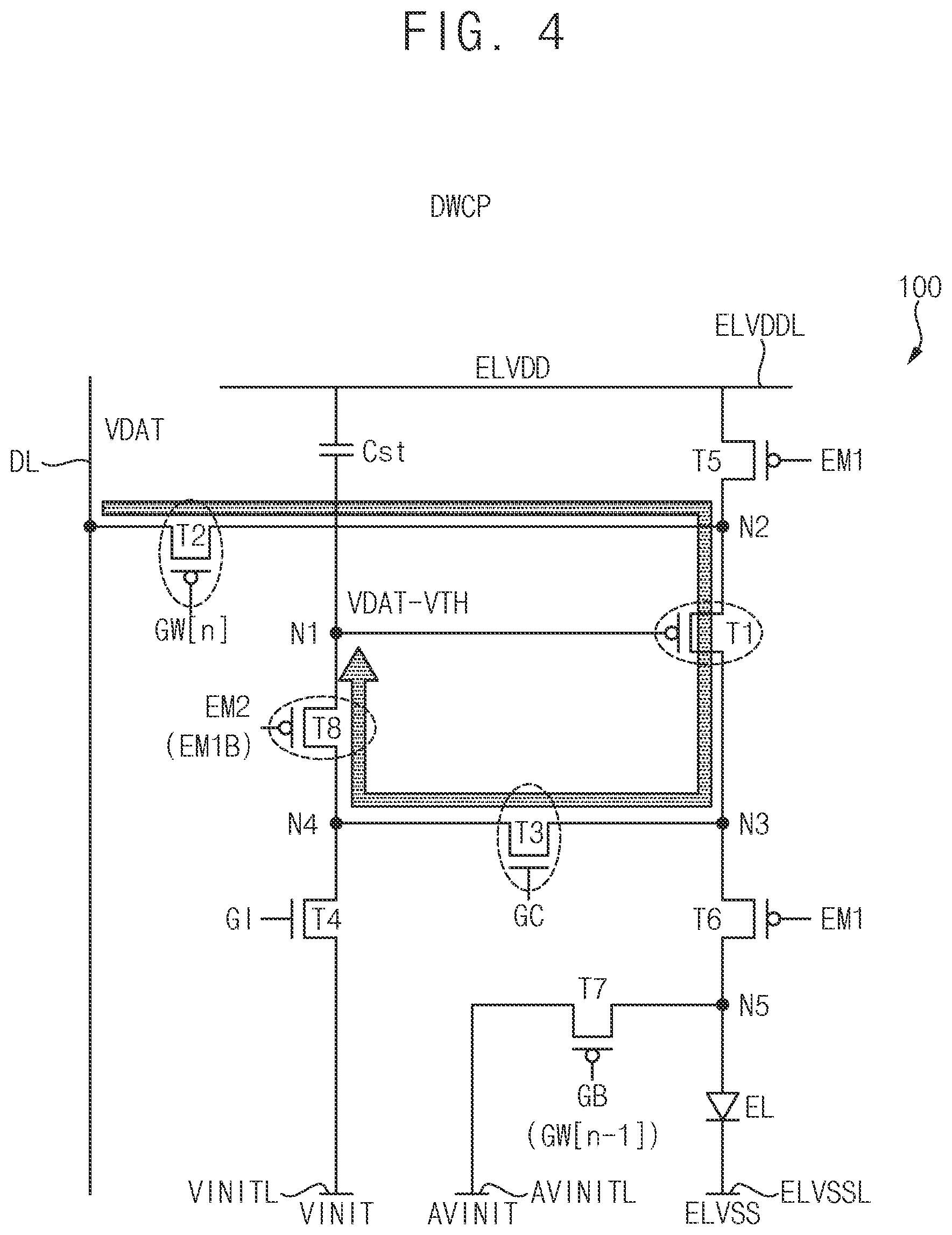 Patent US12488748 Figure 4 – Pixel of a display device and display device