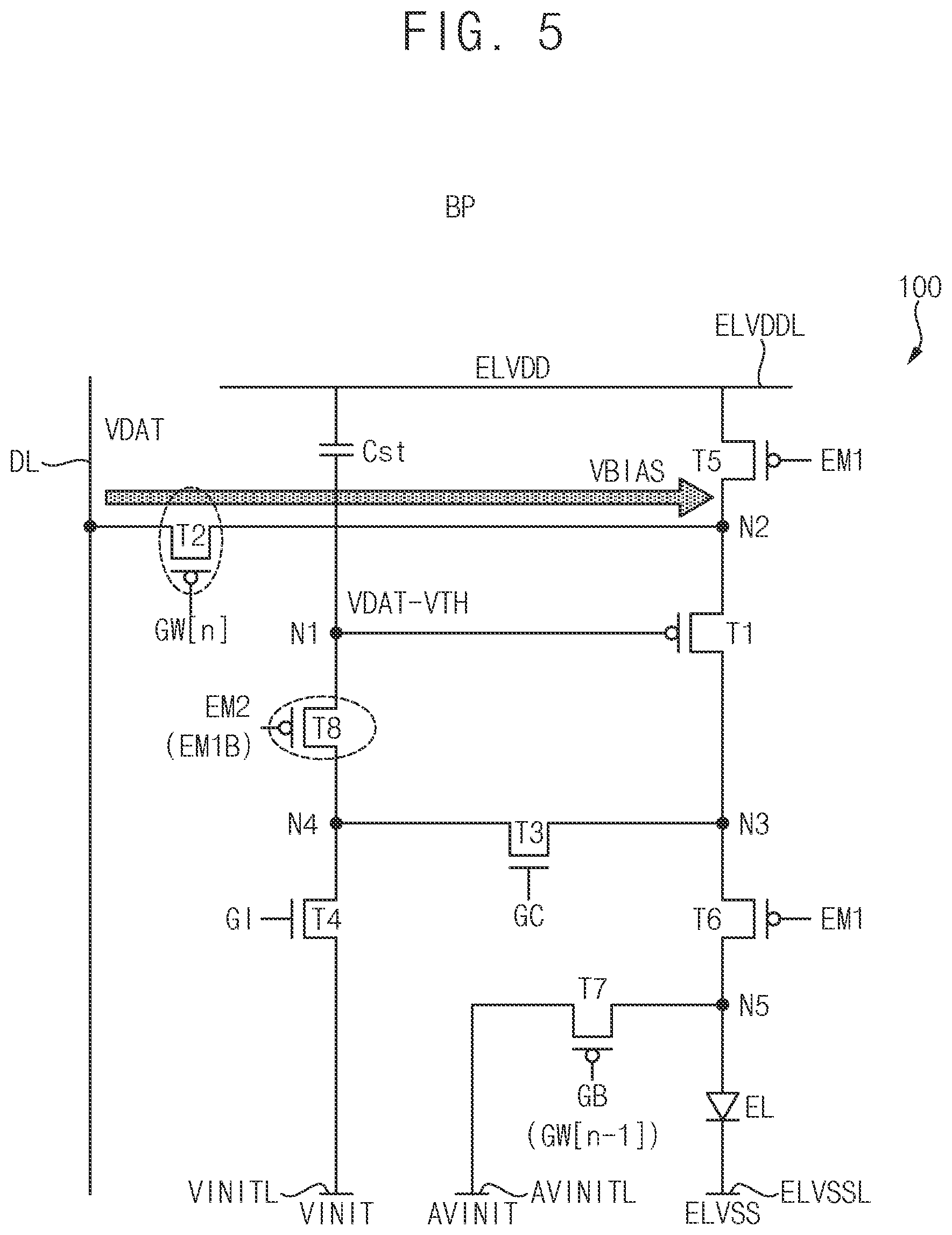 Patent US12488748 Figure 5 – Pixel of a display device and display device