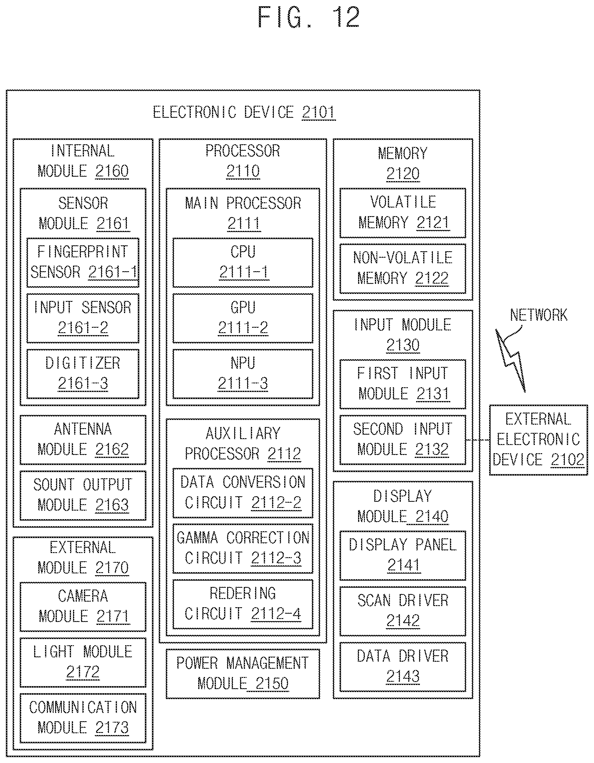 Patent US12488748 Figure 12 – Pixel of a display device and display device