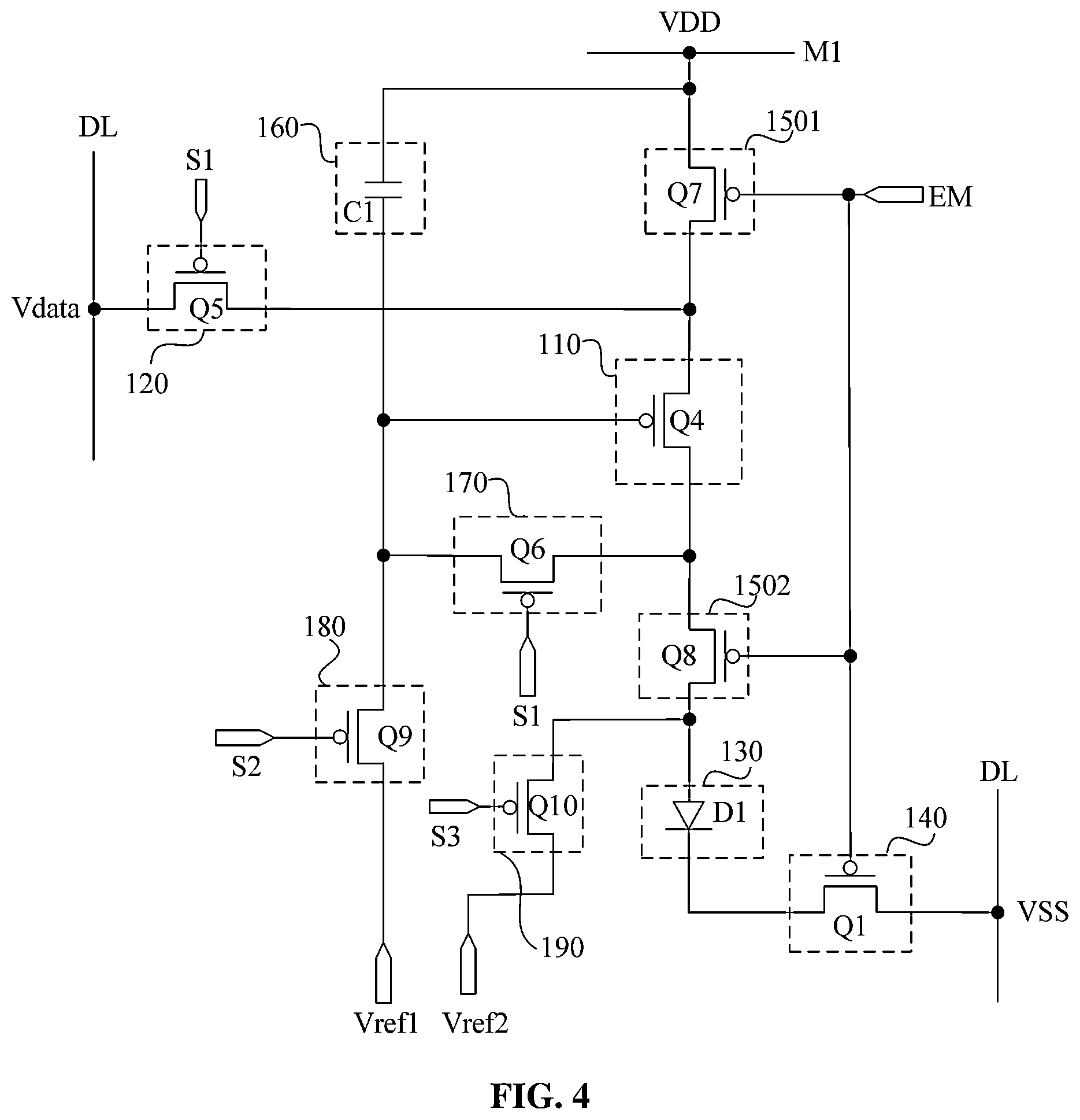 Patent US12488751 Figure 4 – Pixel circuit and display panel