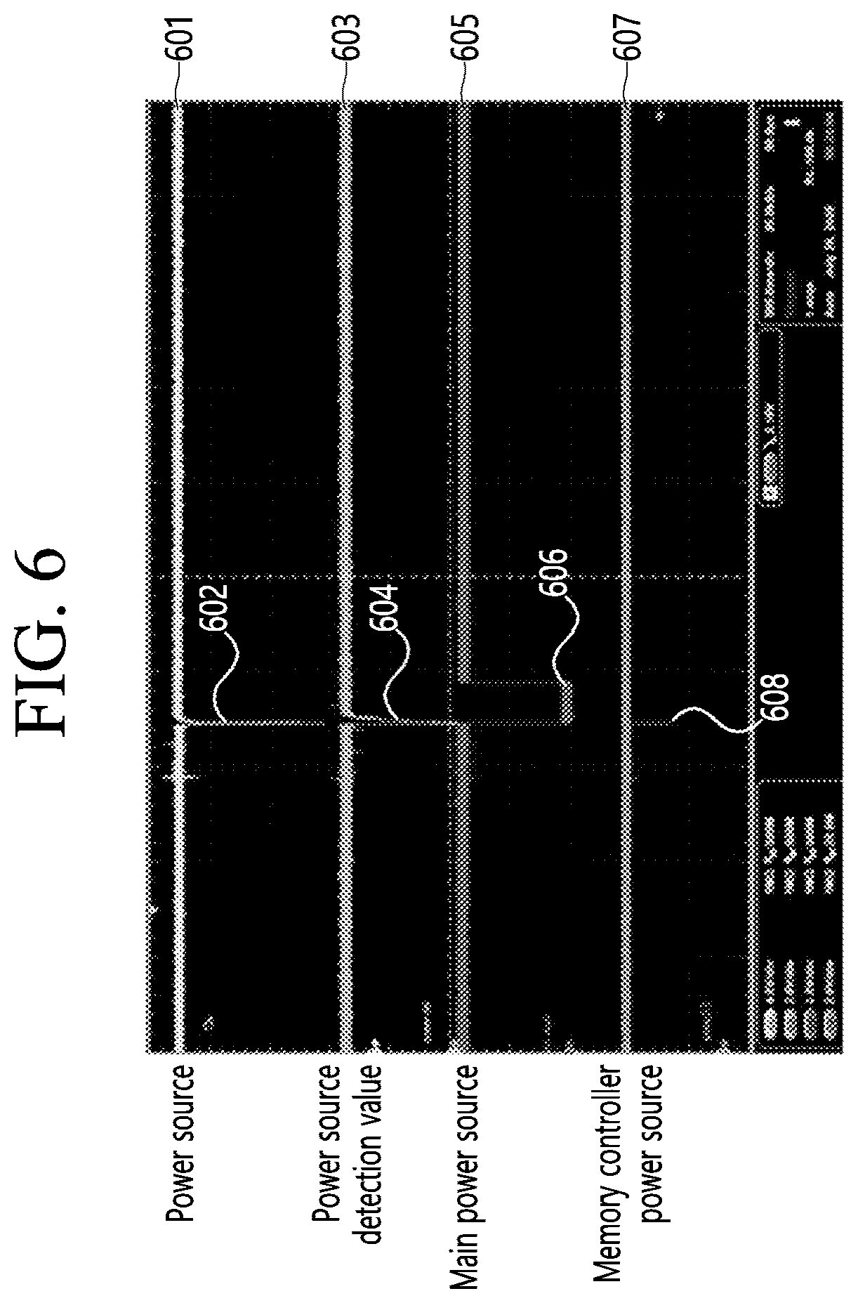 Patent US12488768 Figure 6 – Display device preventing memory controller error due to instant voltage drop, and method therefor