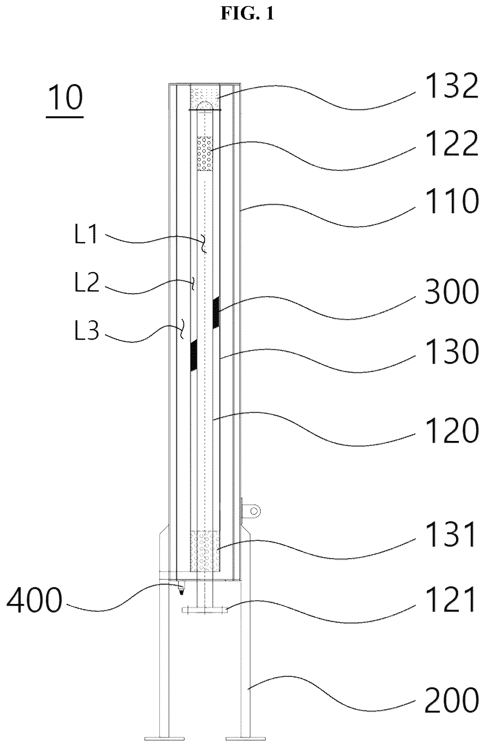 Patent US12488773 — Liquid oxygen vent silencer used in oxygen production process — Figure 1