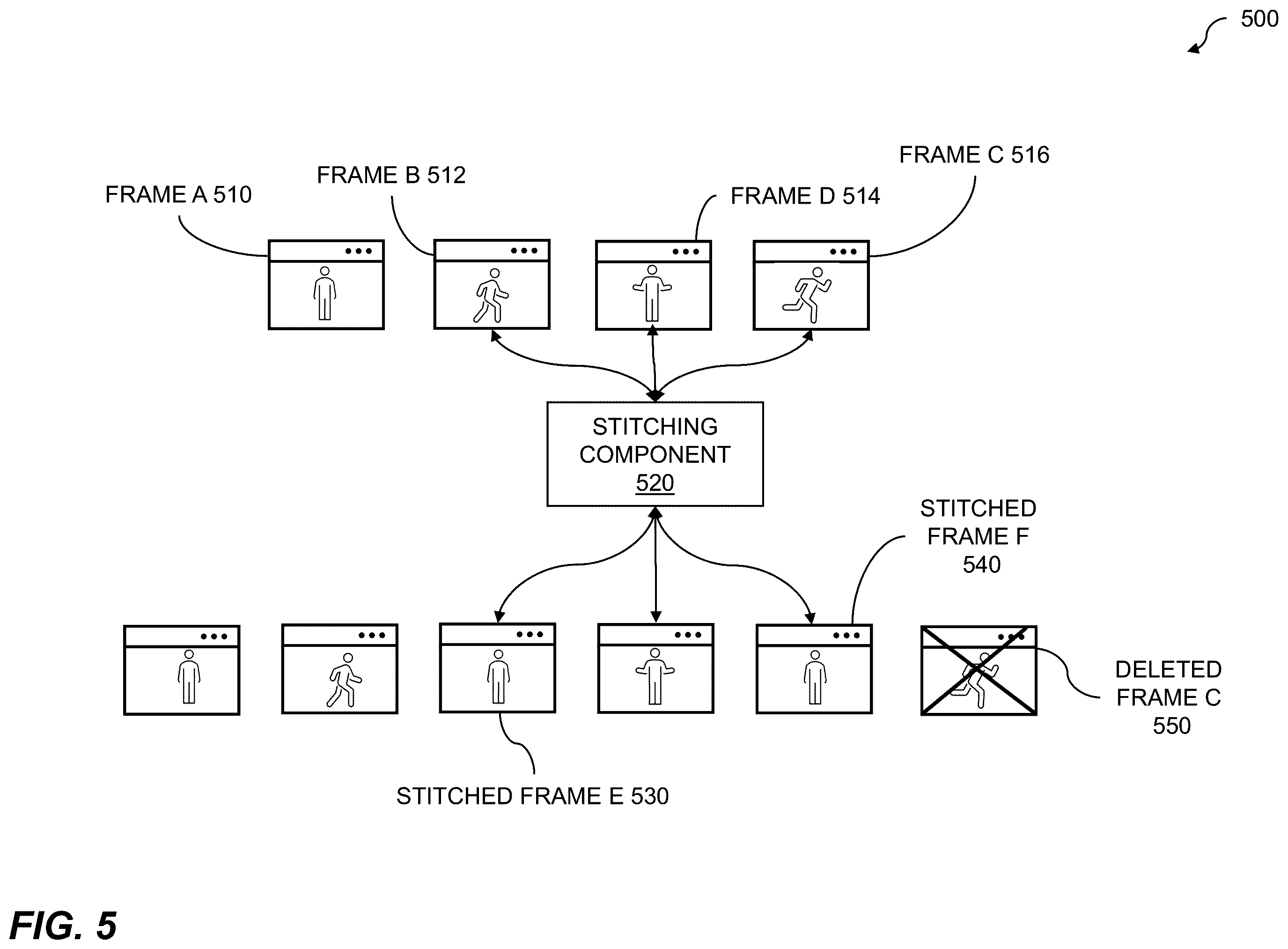 Patent US12488810 Figure 5 – Expandable video loop with replacement audio