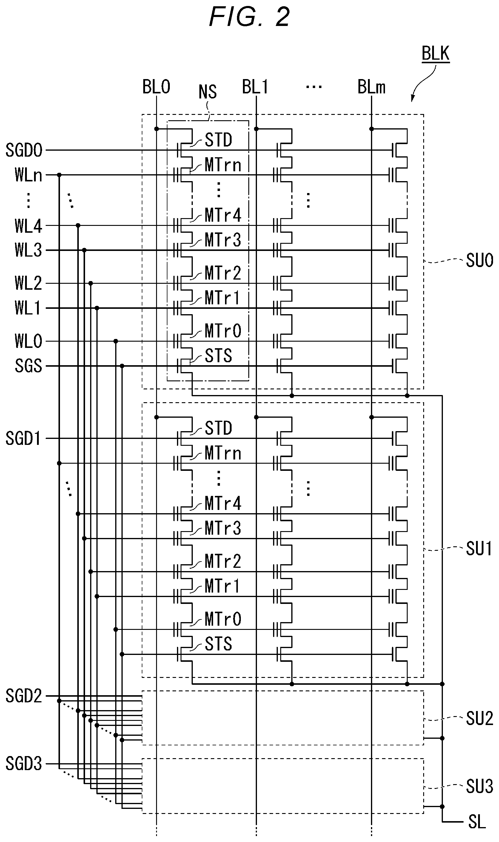 Patent US12488812 Figure 2 – Semiconductor memory device and method for manufacturing semiconductor memory device