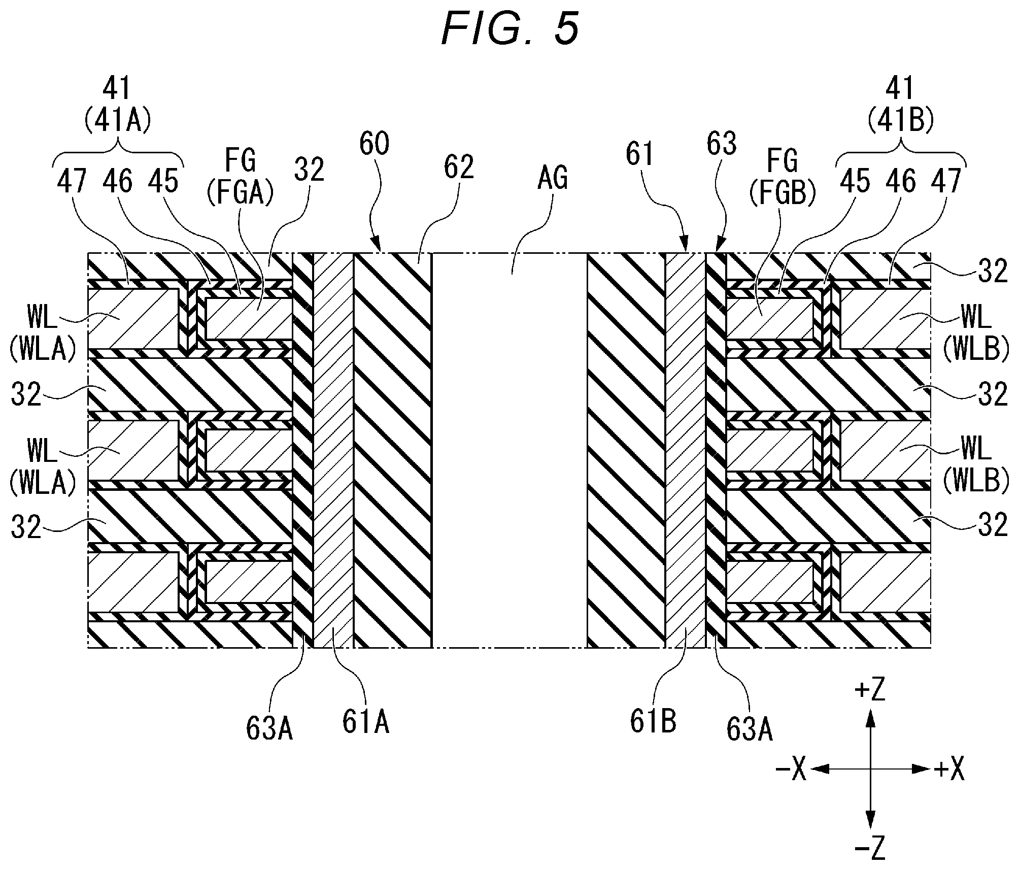 Patent US12488812 Figure 5 – Semiconductor memory device and method for manufacturing semiconductor memory device