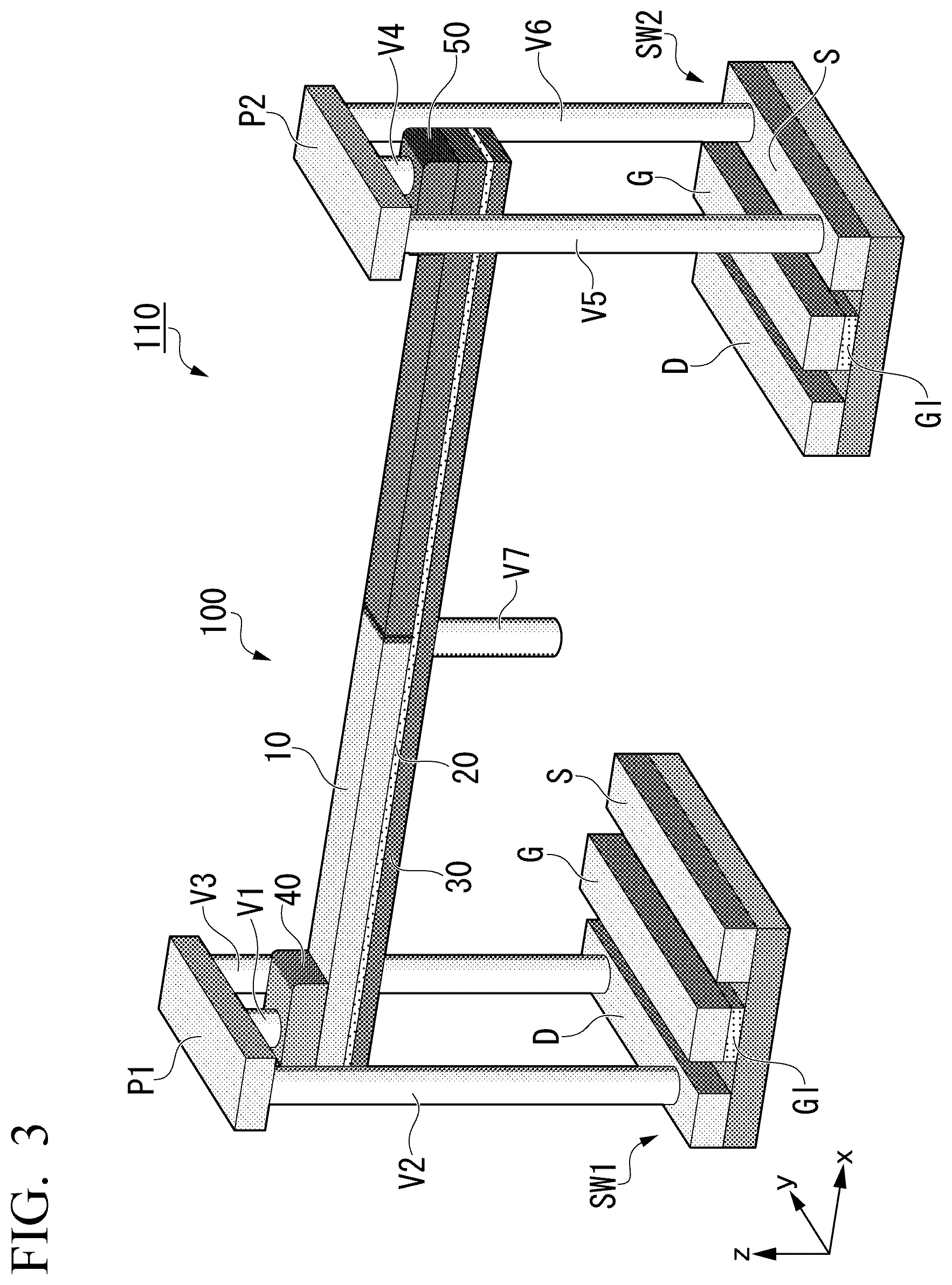 Patent US12488813 Figure 3 – Magnetic domain wall motion element and magnetic array