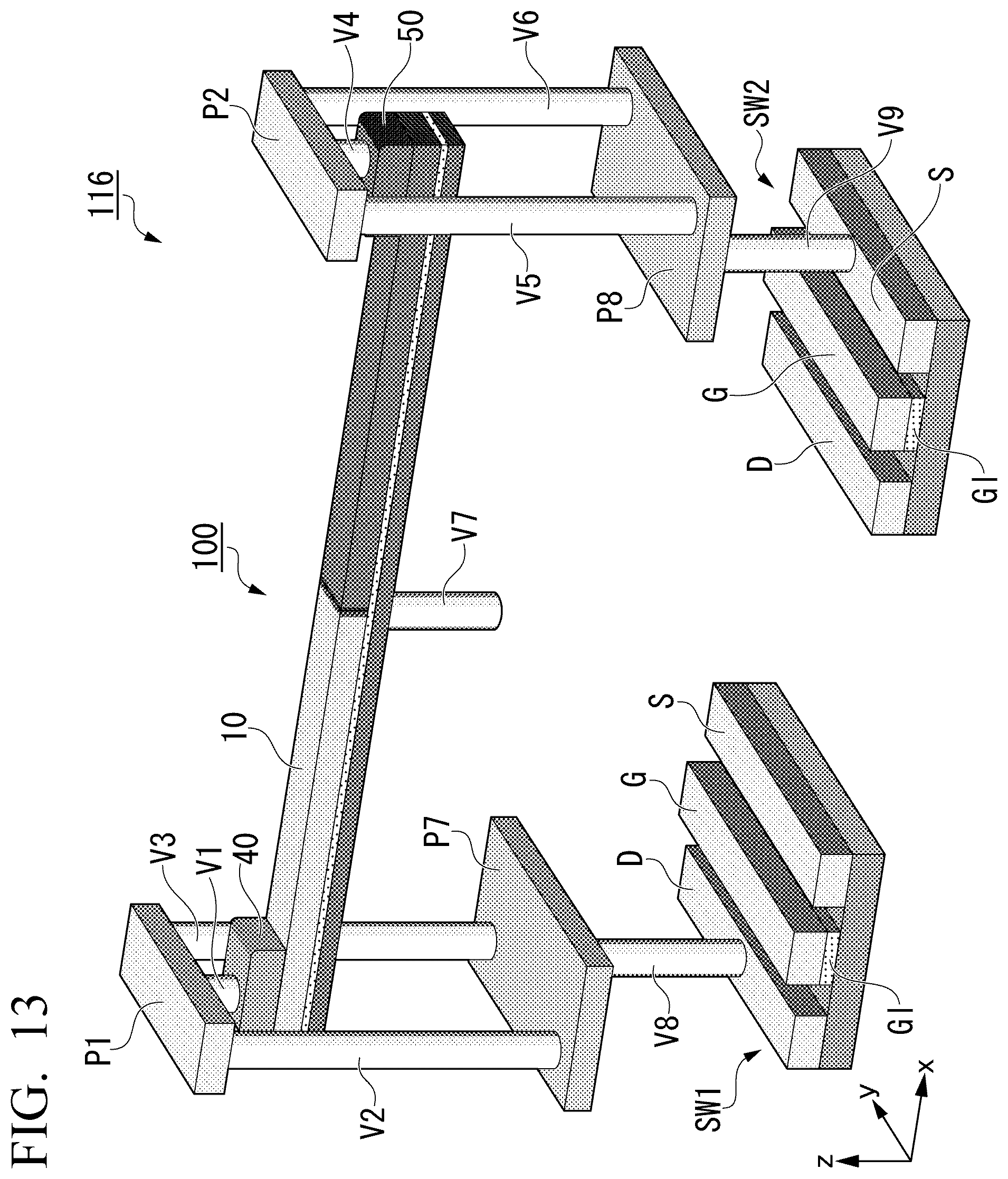 Patent US12488813 Figure 12 – Magnetic domain wall motion element and magnetic array