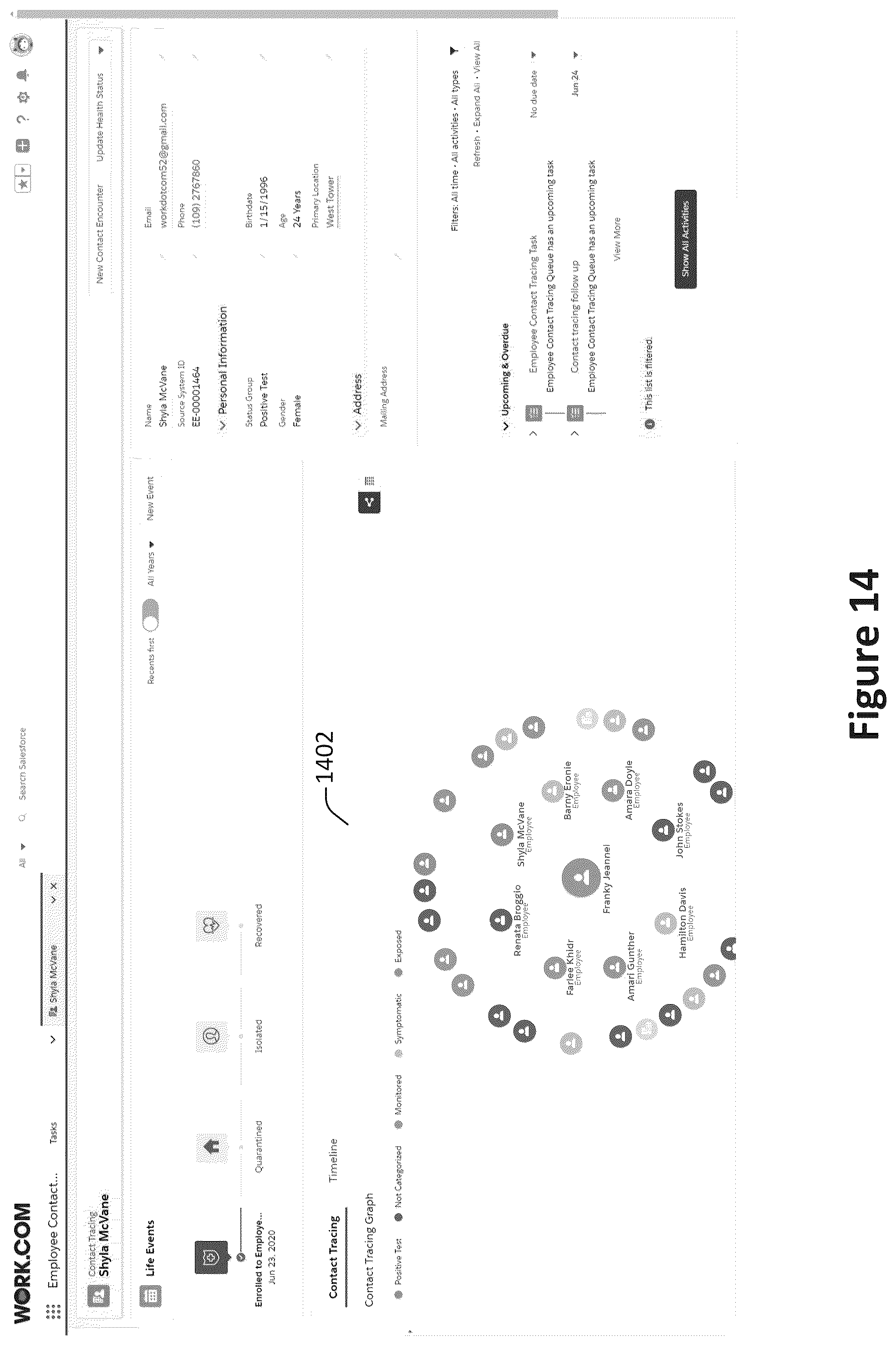 Patent US12488903 Figure 14 – Contact tracing as a service using a database system
